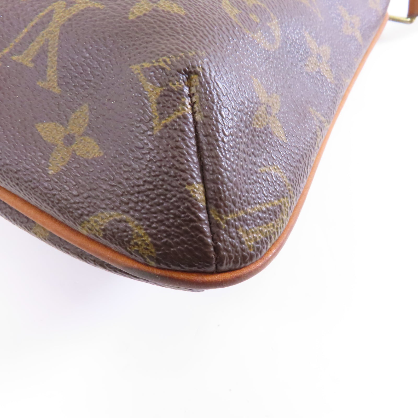 LOUIS VUITTON Monogram Musette Salsa金扣肩背袋棕色