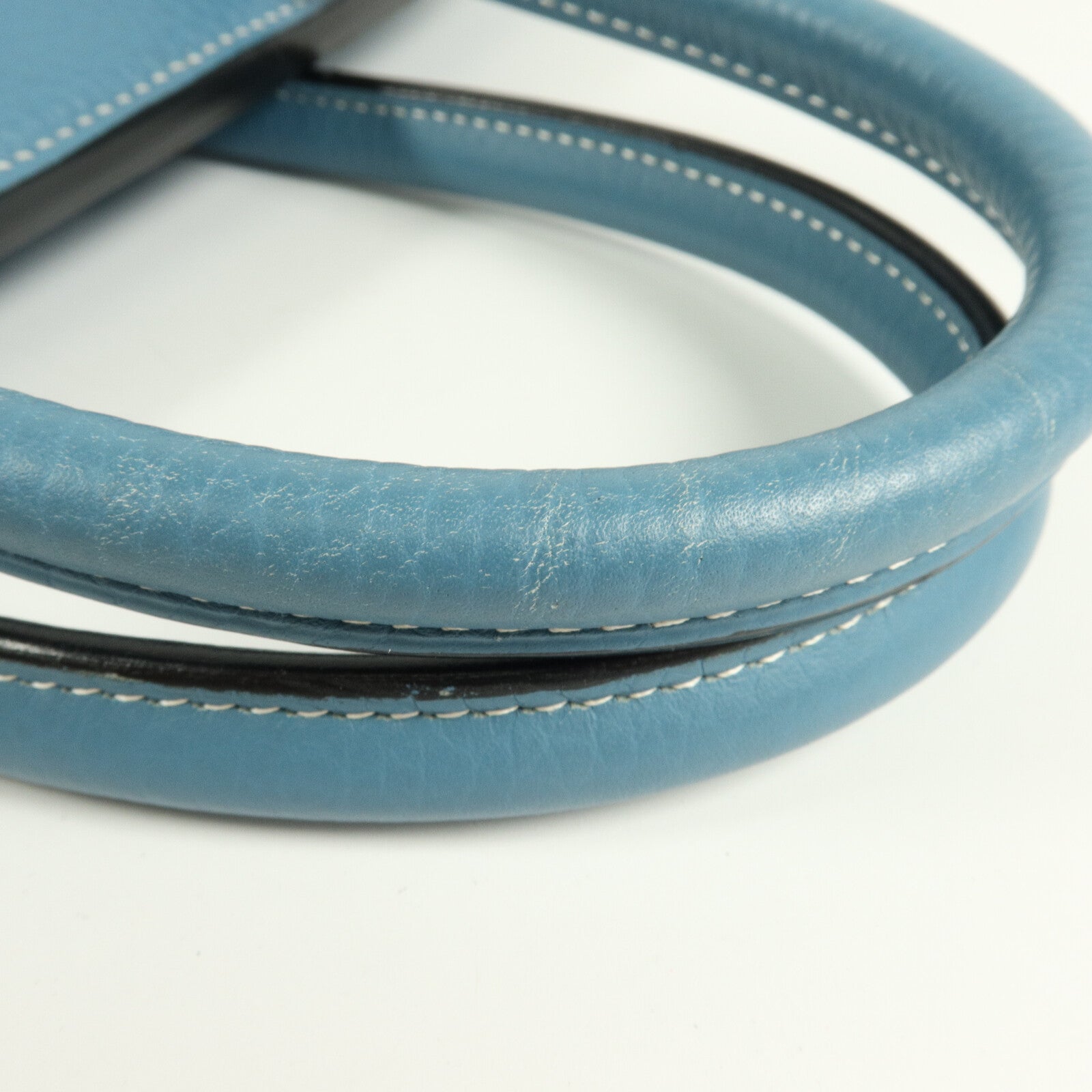 HERMES Togo皮革Birkin 35手挽袋Bleu Jean