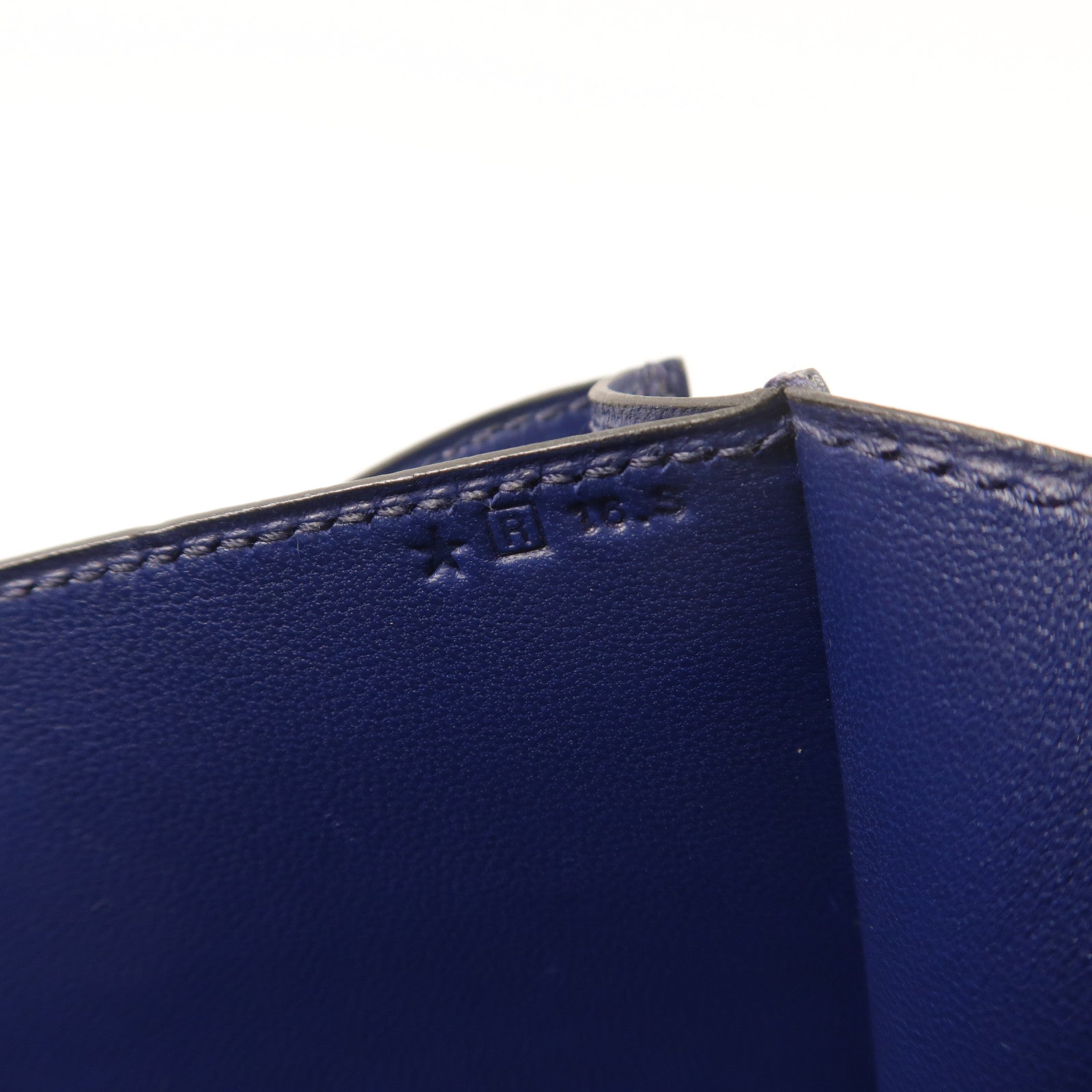 HERMES Epsom皮革Constance Elan肩背袋Bleu Saphir