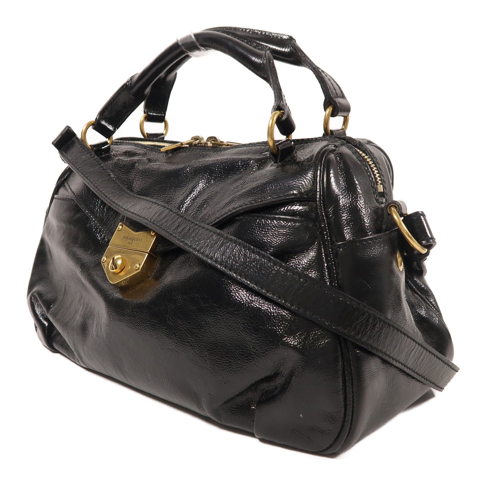 YVES SAINT LAURENT 牛皮皮革2 Way Shoulder金扣肩背袋