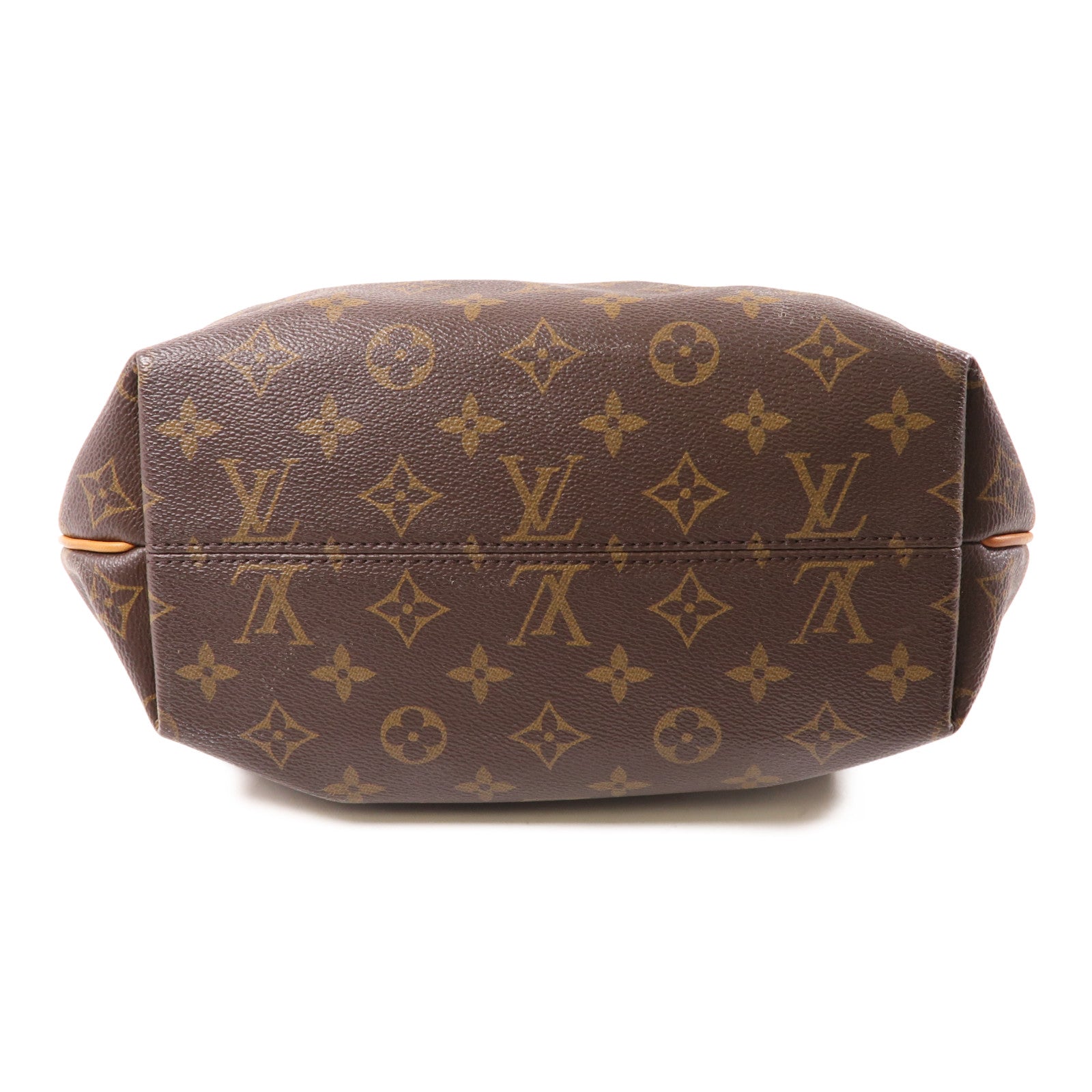 LOUIS VUITTON Monogram Turenne PM金扣手挽肩背兩用袋棕色