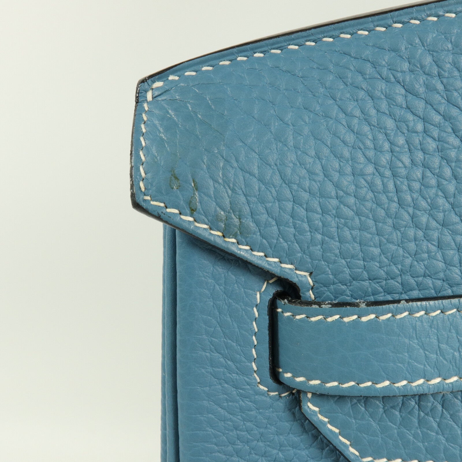 HERMES Togo皮革Birkin 35手挽袋Bleu Jean