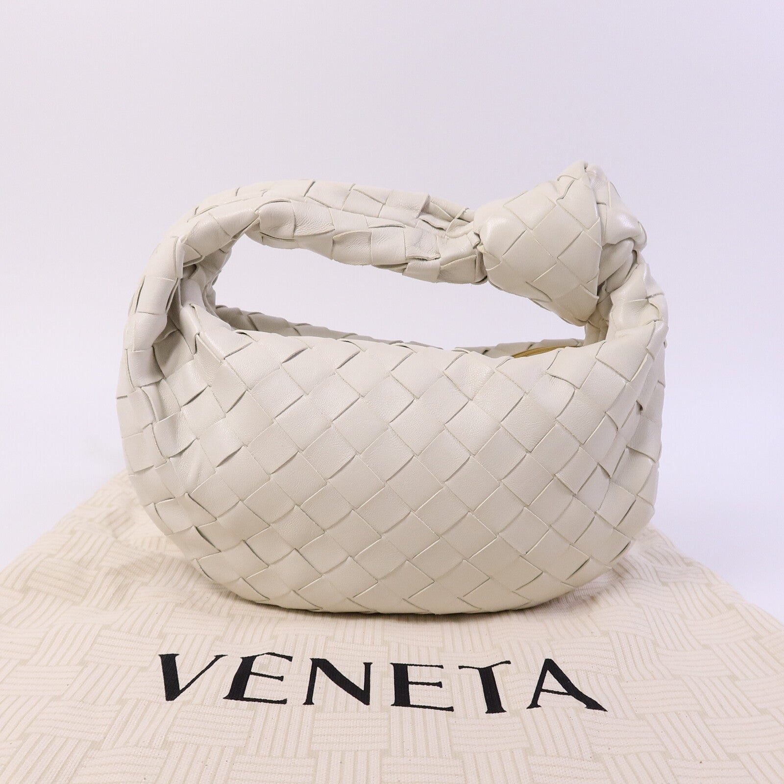 BOTTEGA VENETA 羊皮皮革Mini Jodie手挽袋