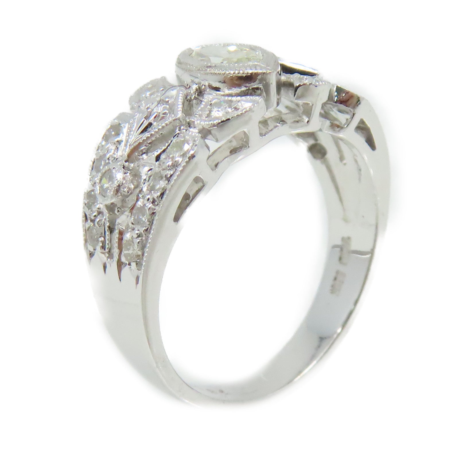 JEWELRY 【激減優惠】18K白金/0.47ct/0.94ct鑽石Diamond Ring戒指US#5.25