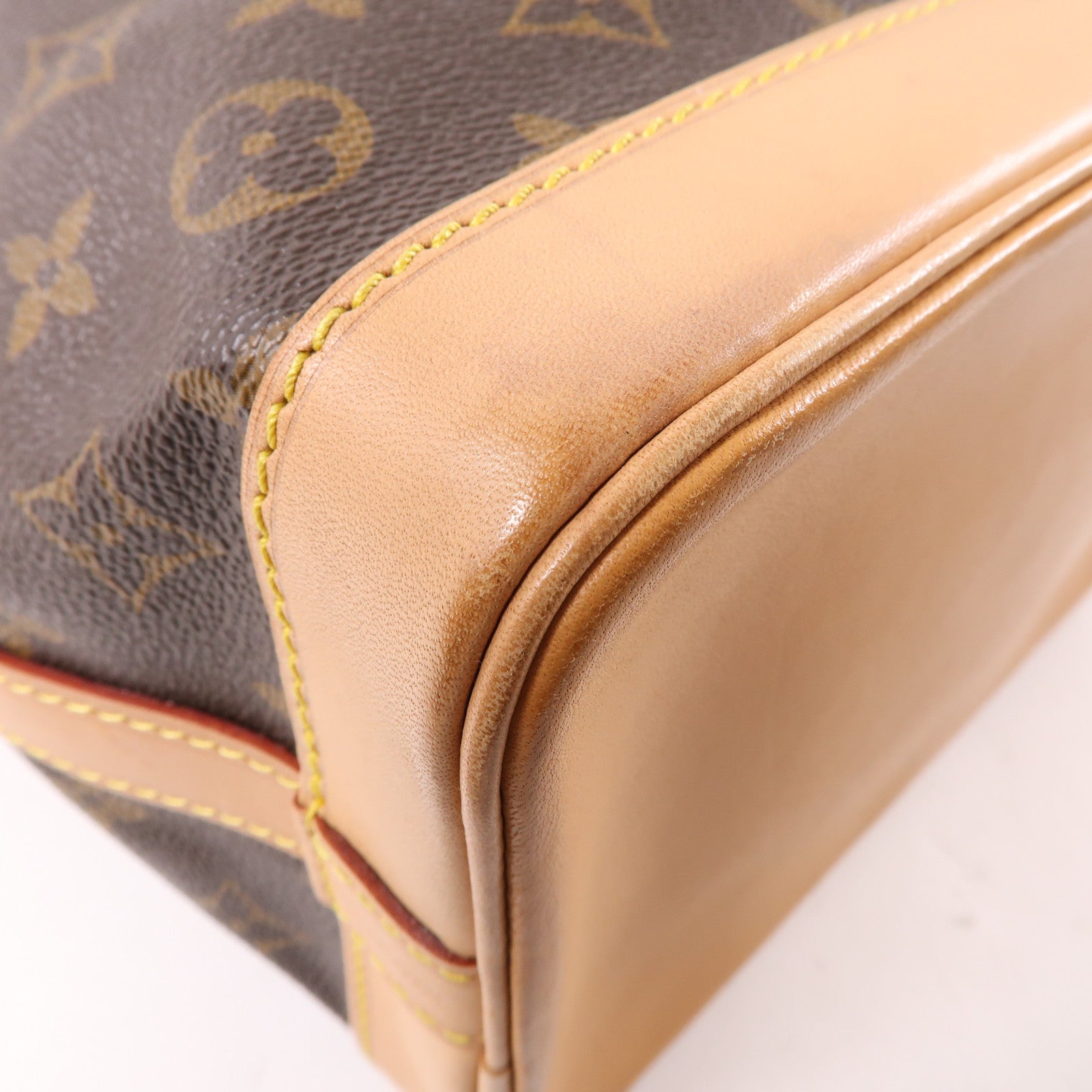 LOUIS VUITTON Monogram Noe BB金扣肩背袋棕色