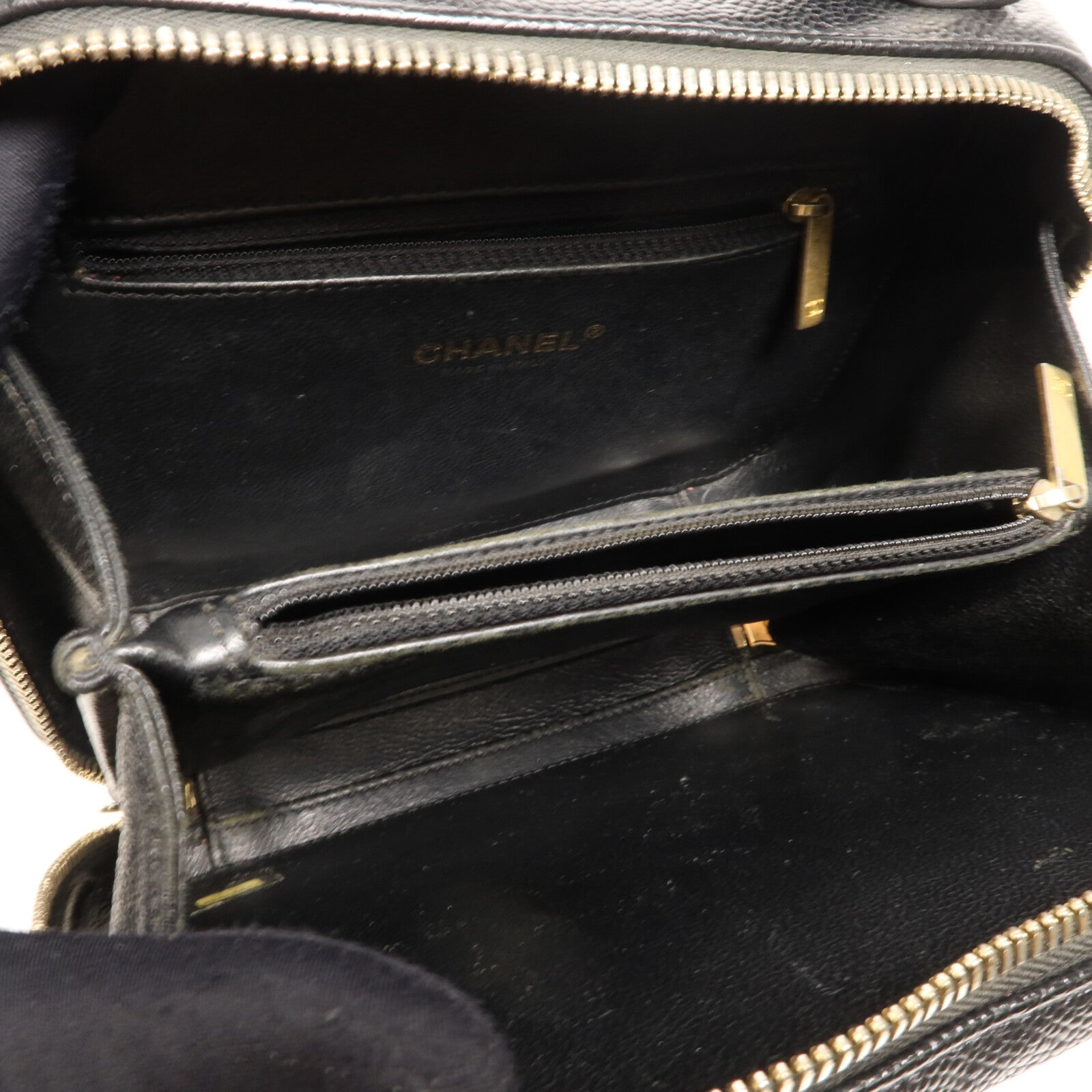 CHANEL 牛皮皮革Vanity Case手挽肩背兩用袋