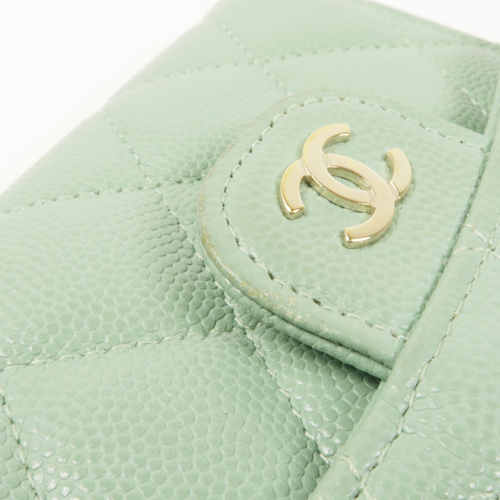 CHANEL 牛皮皮革Wallet金扣錢包