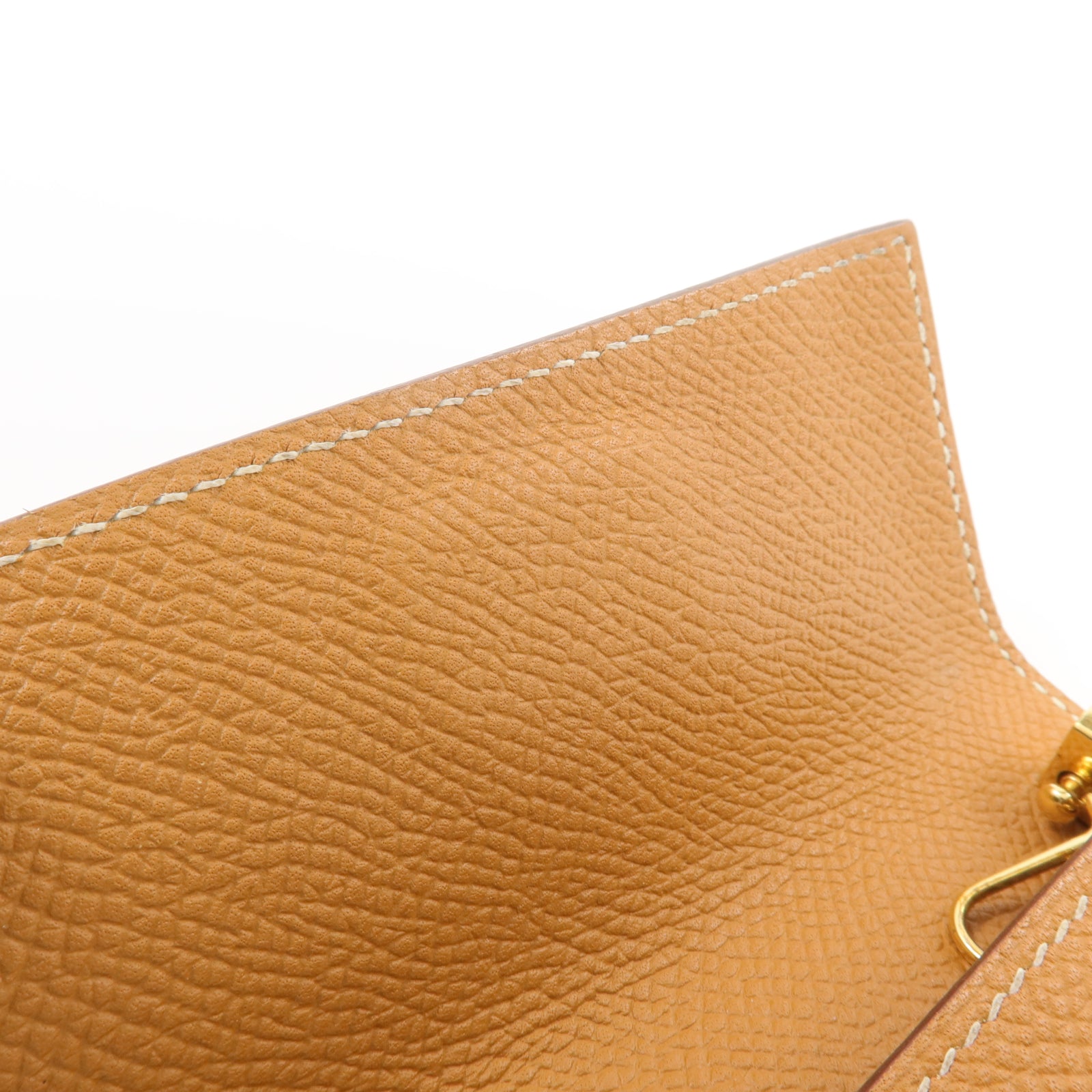 HERMES Epsom皮革Bearn Key Holder鎖匙包Gold