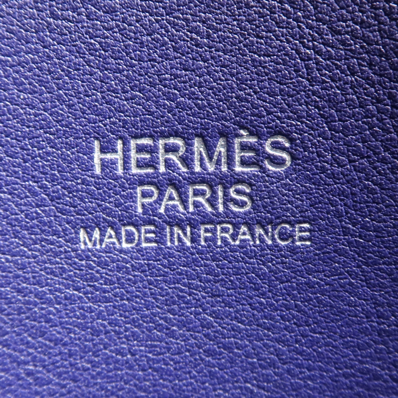 HERMES Clemence皮革Bolide 31金扣手挽袋Bleu Encre