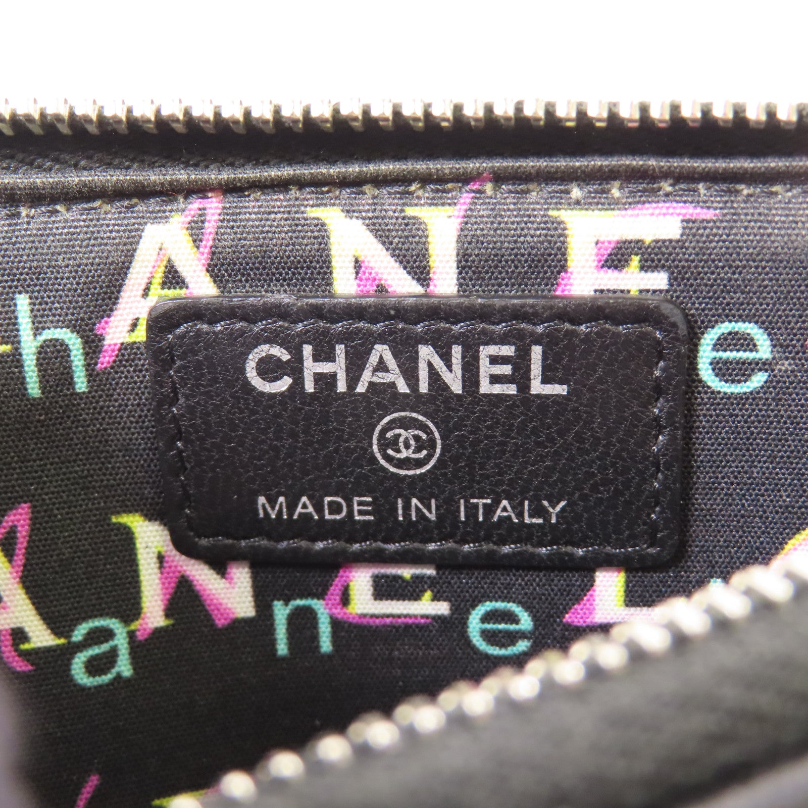 CHANEL 牛皮皮革Wallet銀扣長錢包