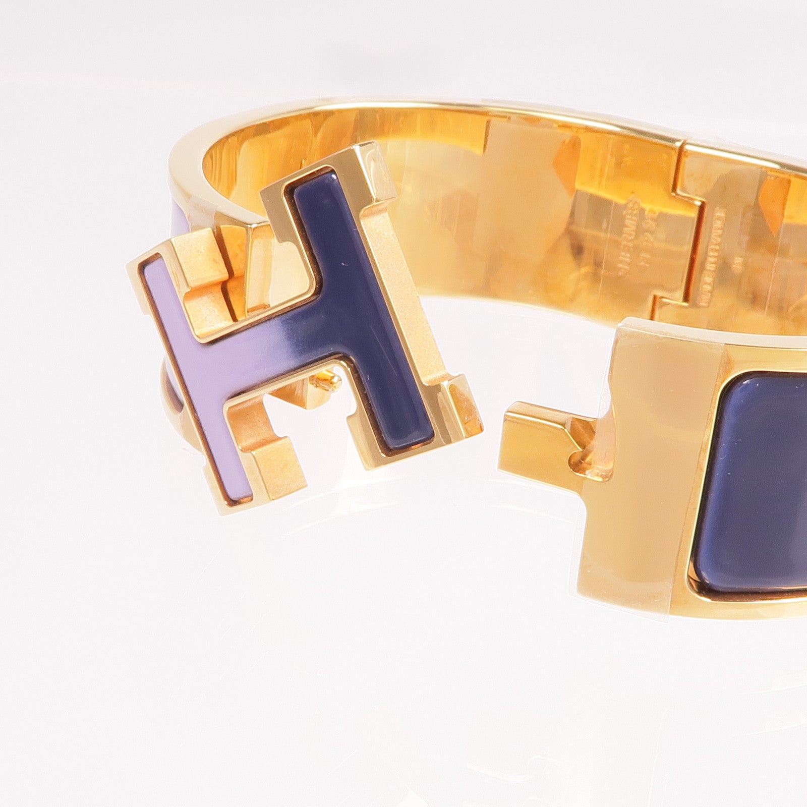 HERMES 金屬/琺瑯Clic-Clac H Bracelet手鐲