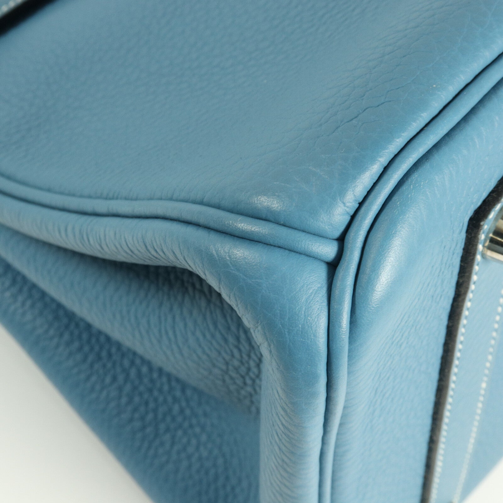 HERMES Togo皮革Birkin 35手挽袋Bleu Jean
