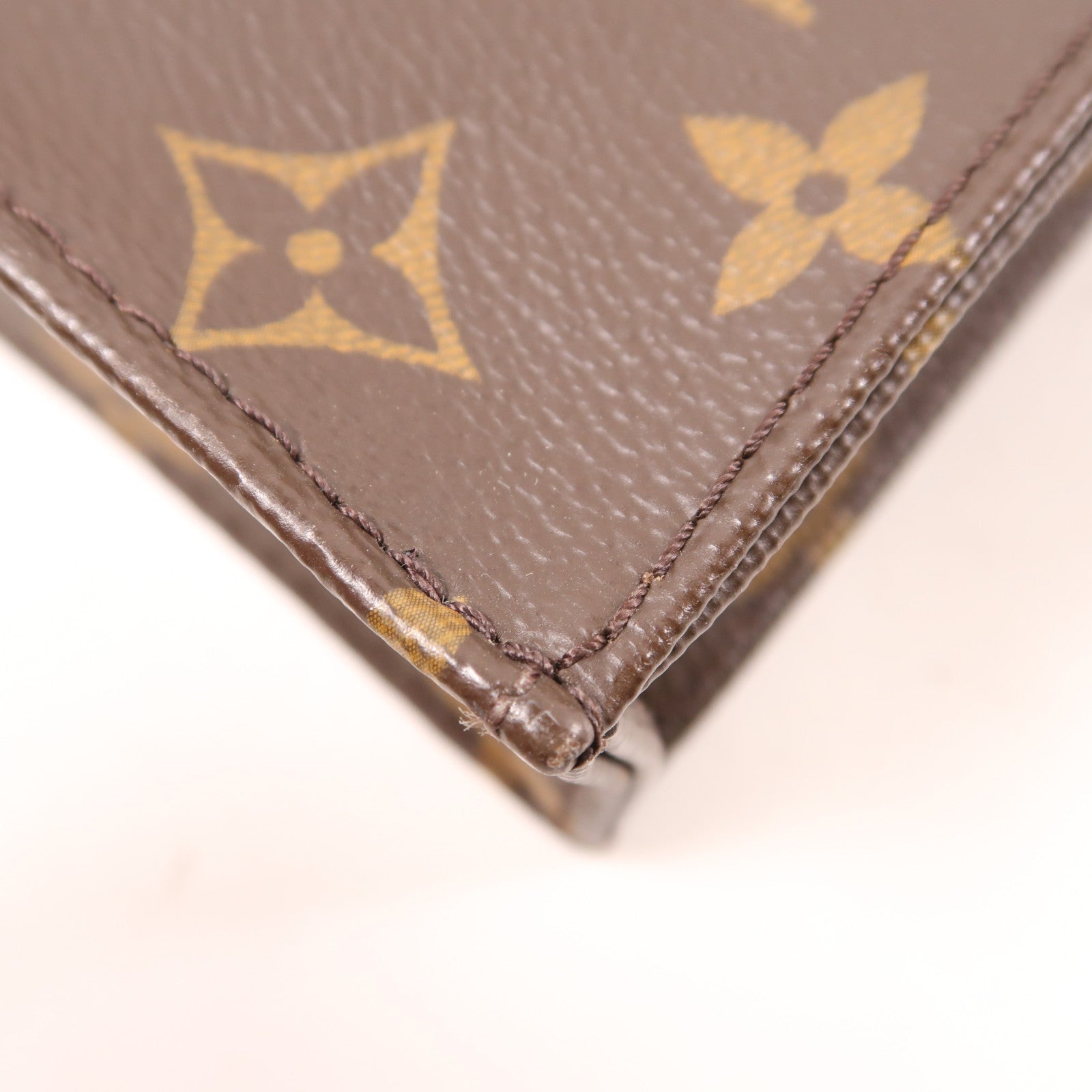 LOUIS VUITTON 【激減優惠】Monogram Petit Sac Plat金扣手挽肩背兩用袋棕色