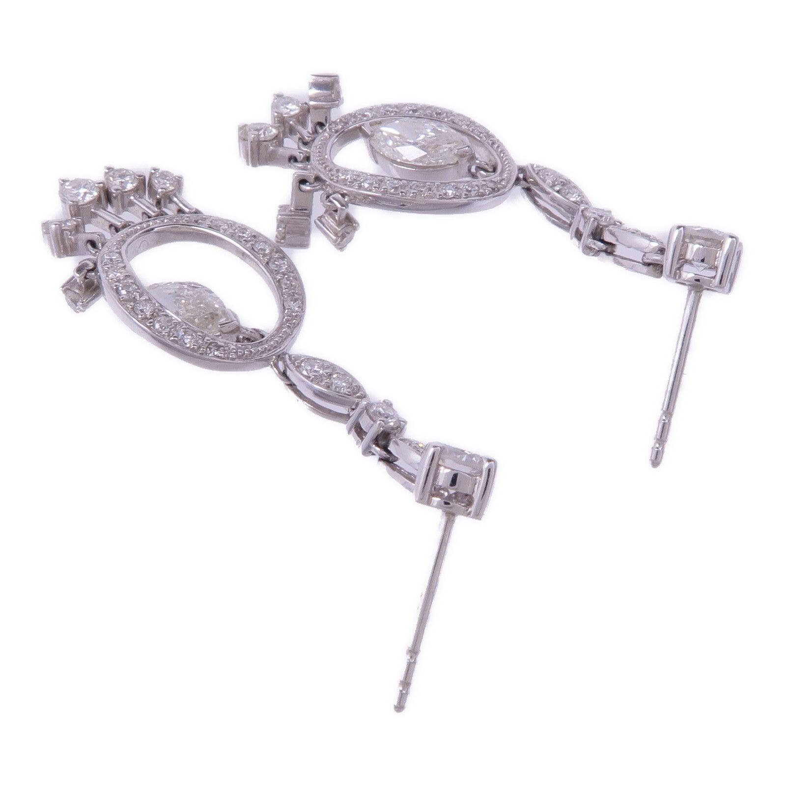 JEWELRY 18K白金Diamond Earrings鑽石耳環