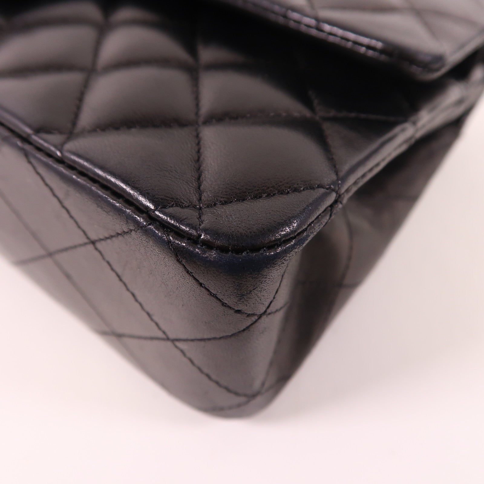 CHANEL 羊皮皮革Classic 25銀扣鏈帶肩背袋