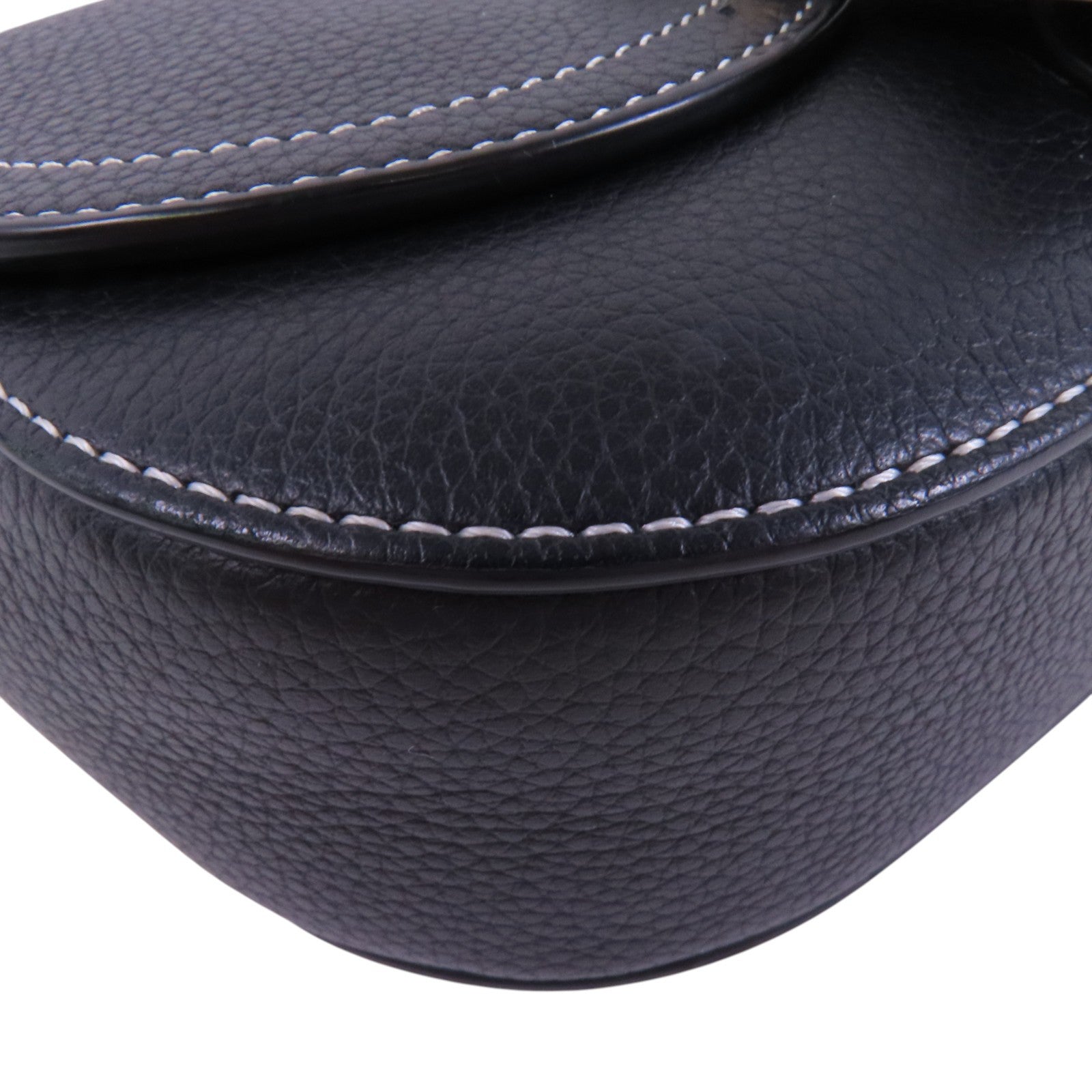 Dior 牛皮皮革Mini Saddie銀扣肩背袋