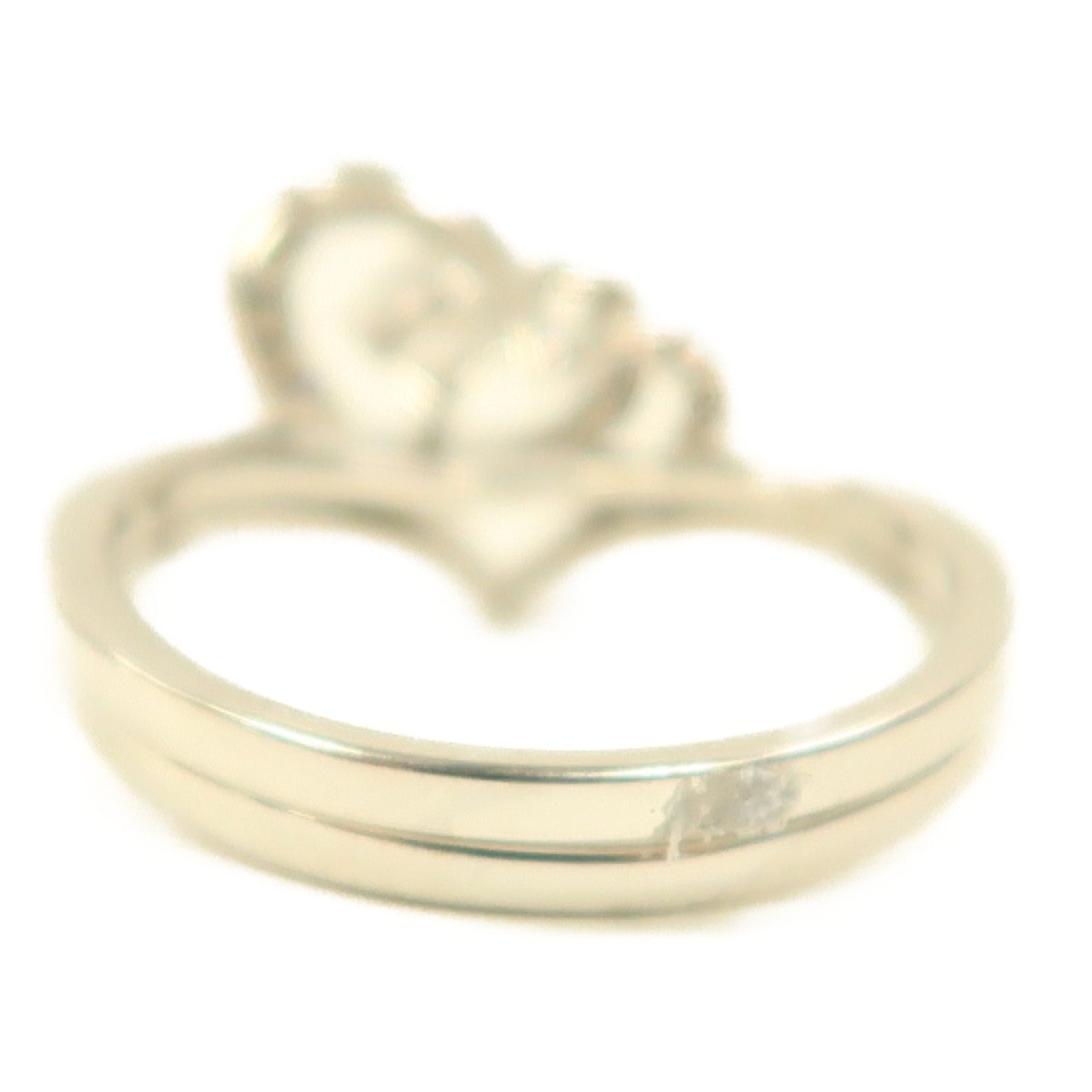 JEWELRY 【激減優惠】18K白金Diamond Ring 0.09ct/0.04ct鑽石戒指US#5