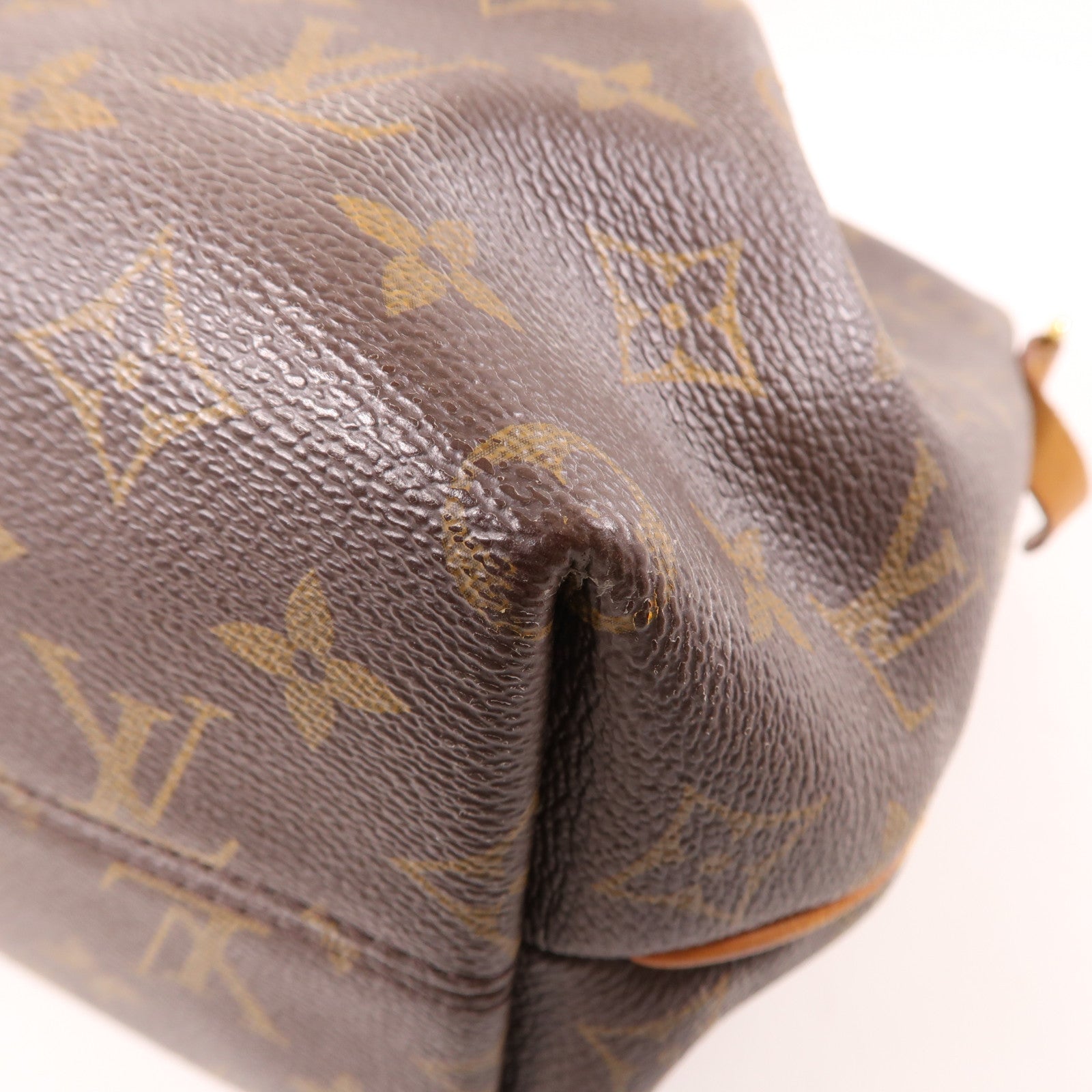 LOUIS VUITTON Monogram Turenne PM金扣手挽肩背兩用袋棕色