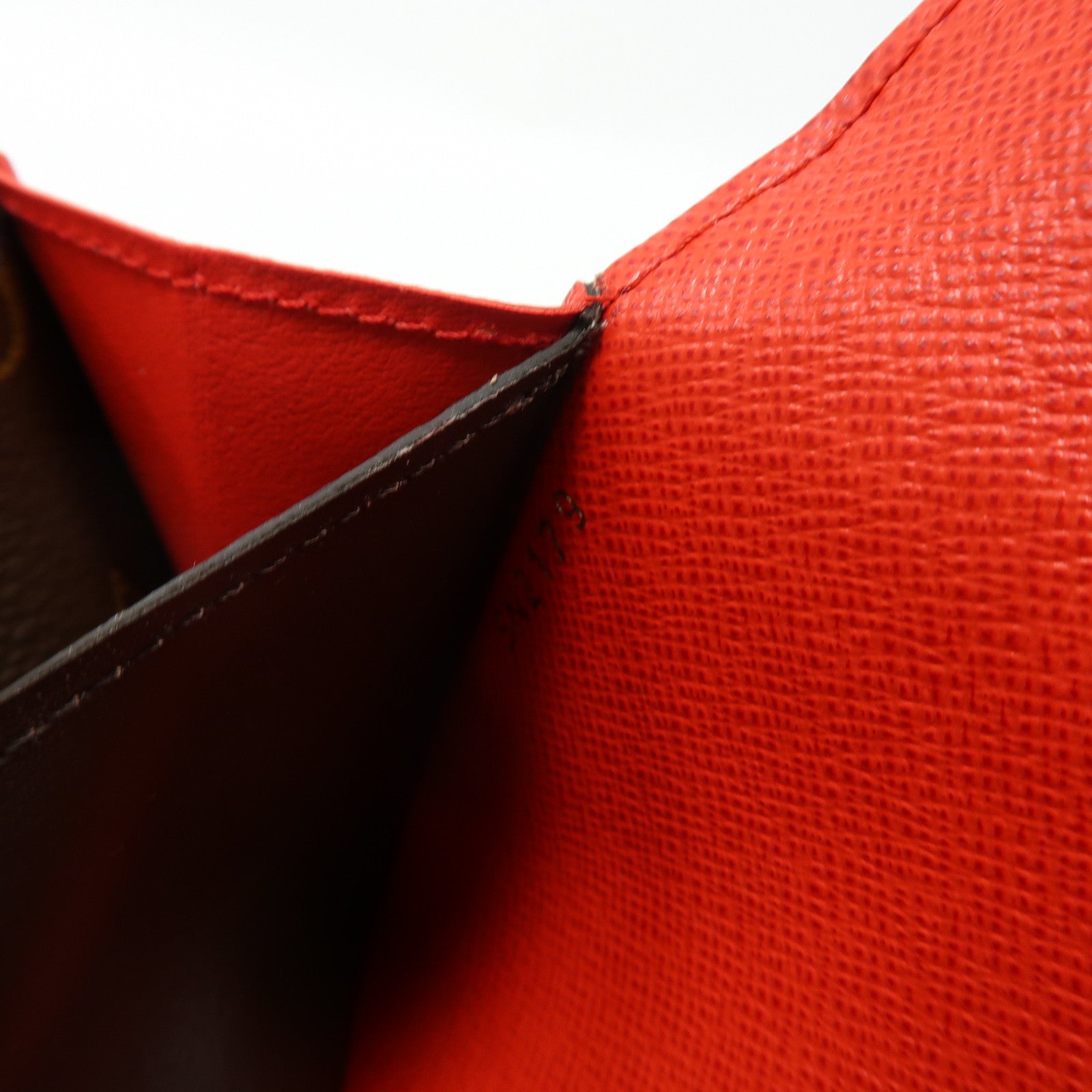 LOUIS VUITTON Monogram Emilie Wallet金扣長錢包啡色/紅色