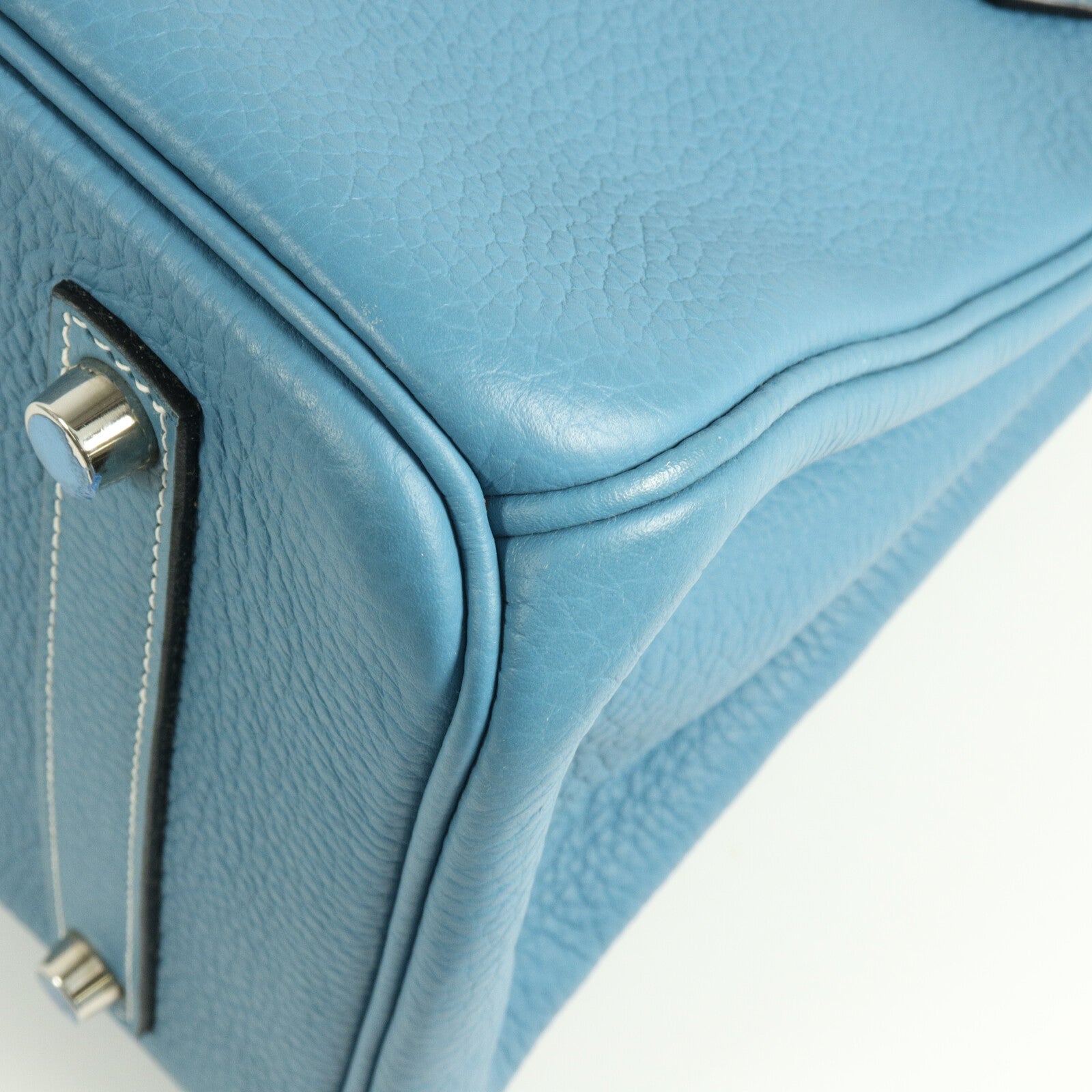 HERMES Togo皮革Birkin 35手挽袋Bleu Jean