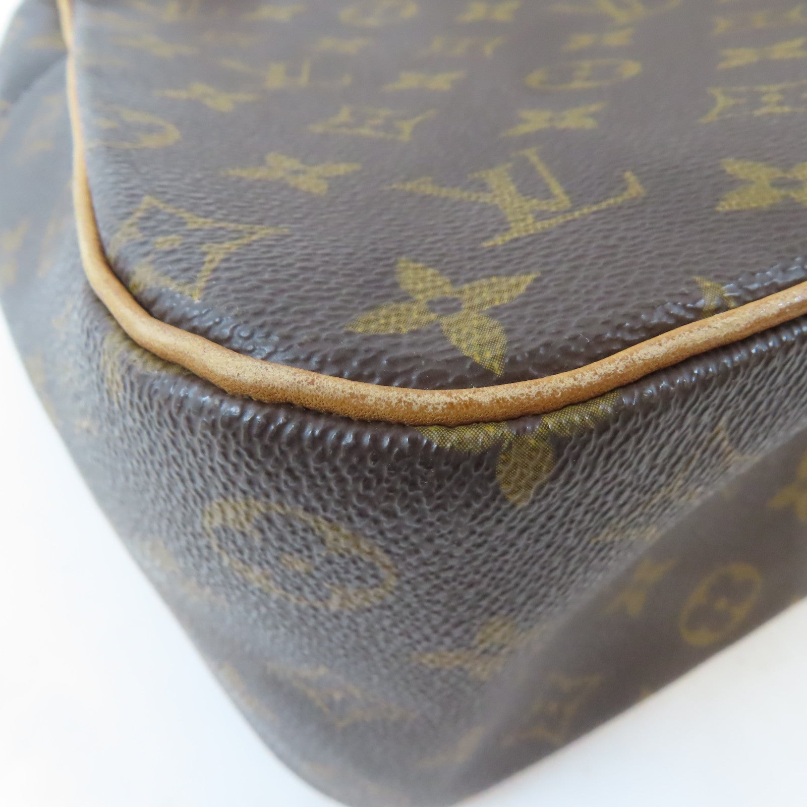 LOUIS VUITTON Monogram Excentri-cite金扣手挽袋啡色/紅色