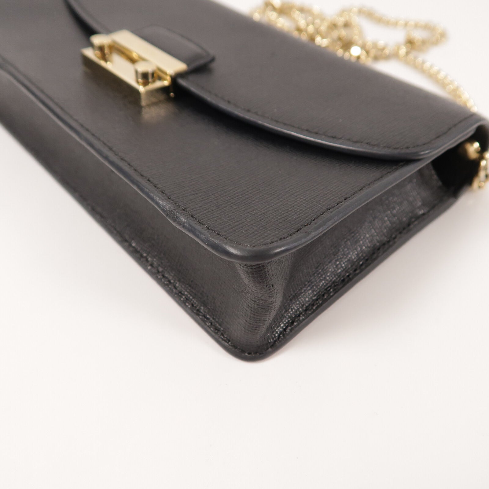 Furla 牛皮皮革Chain Shoulder Bag鏈帶肩背袋