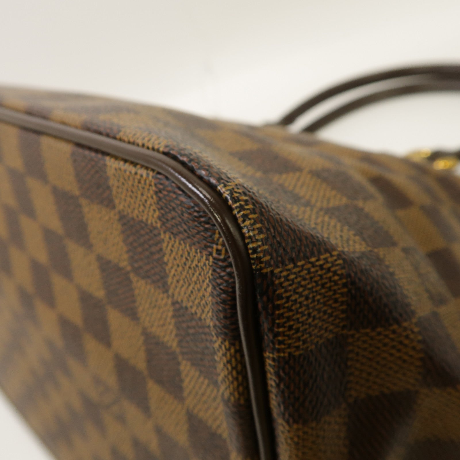 LOUIS VUITTON 【激減優惠】Damier Saleya MM Hand Bag金扣手挽袋啡色