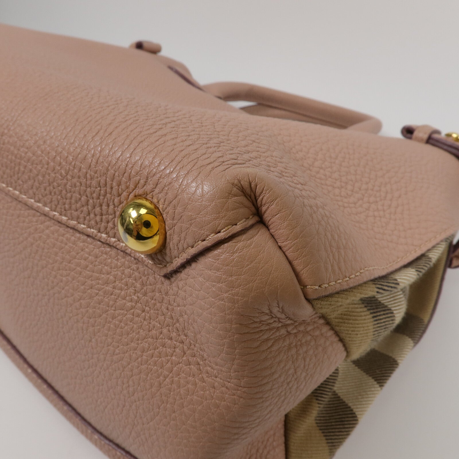 BURBERRY 牛皮皮革2Way Shoulder手挽肩背兩用袋