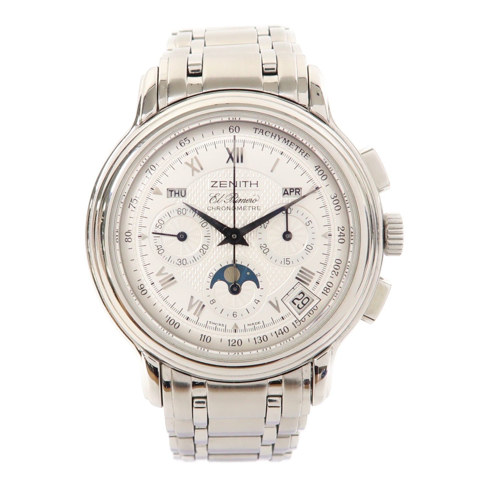 ZENITH El Primero Chronomaster不鏽鋼手錶自動機芯銀色