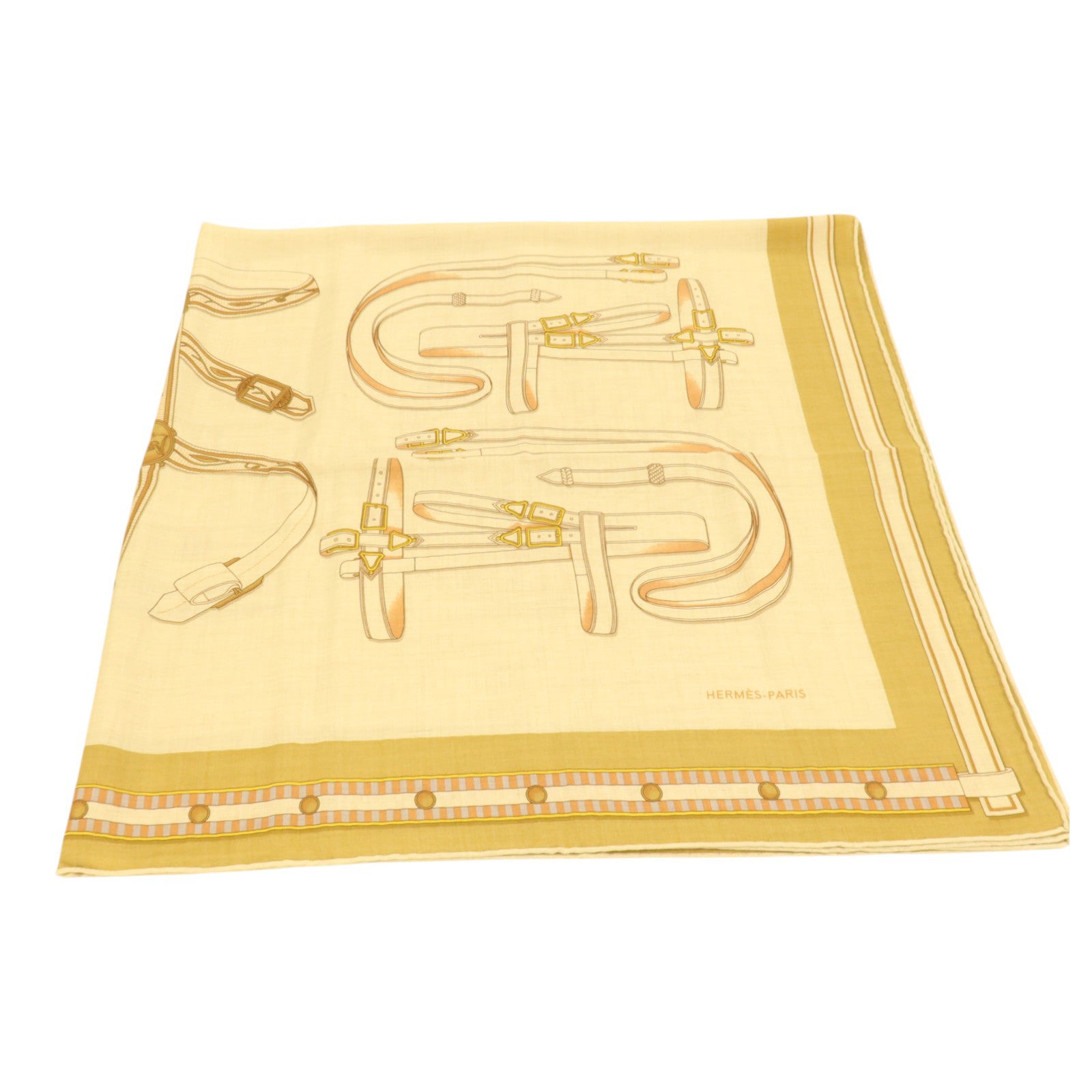 HERMES 羊絨/絲質Scarf 140x140絲巾