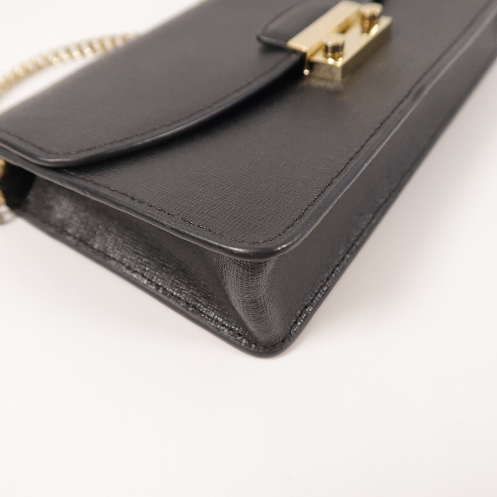 Furla 牛皮皮革Chain Shoulder Bag鏈帶肩背袋