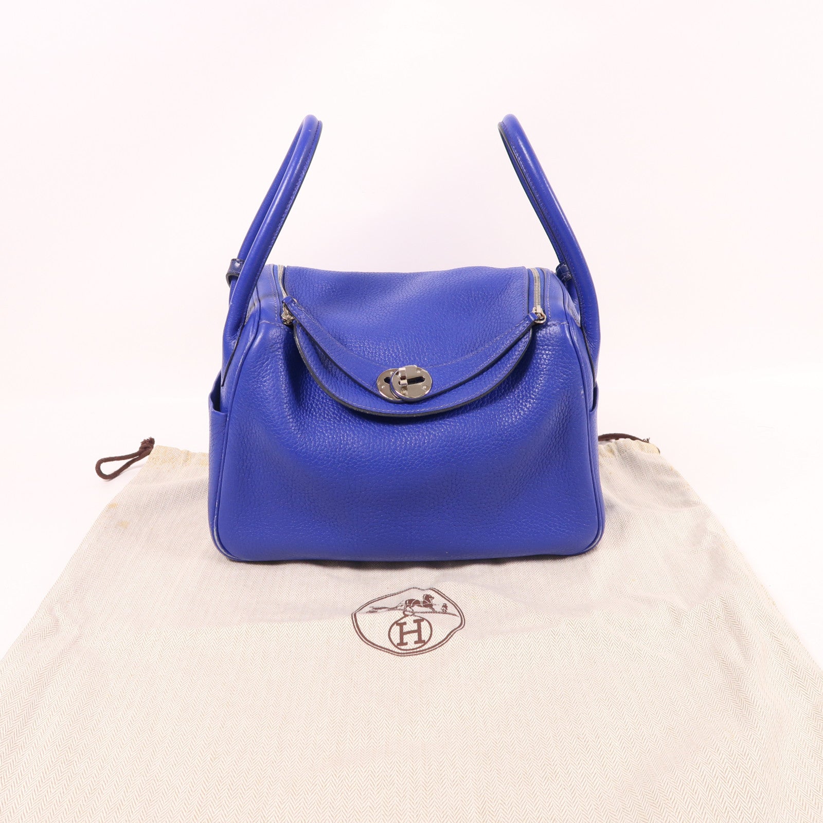 HERMES 【激減優惠】Clemence皮革/鱷魚皮革Niloticus Lindy 26肩背袋