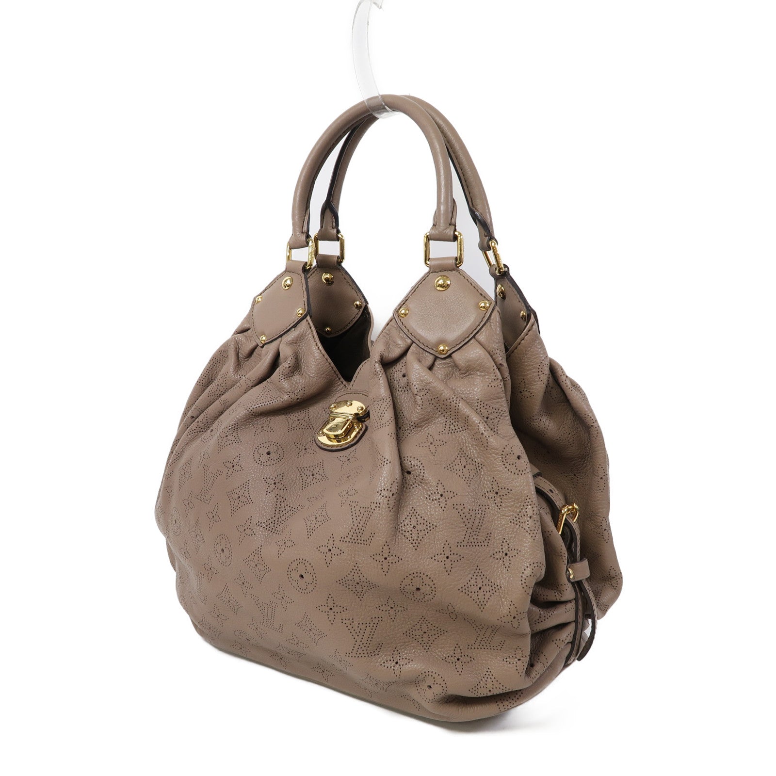 LOUIS VUITTON 【激減優惠】Mahina Shoulder Bag金扣肩背袋裸色