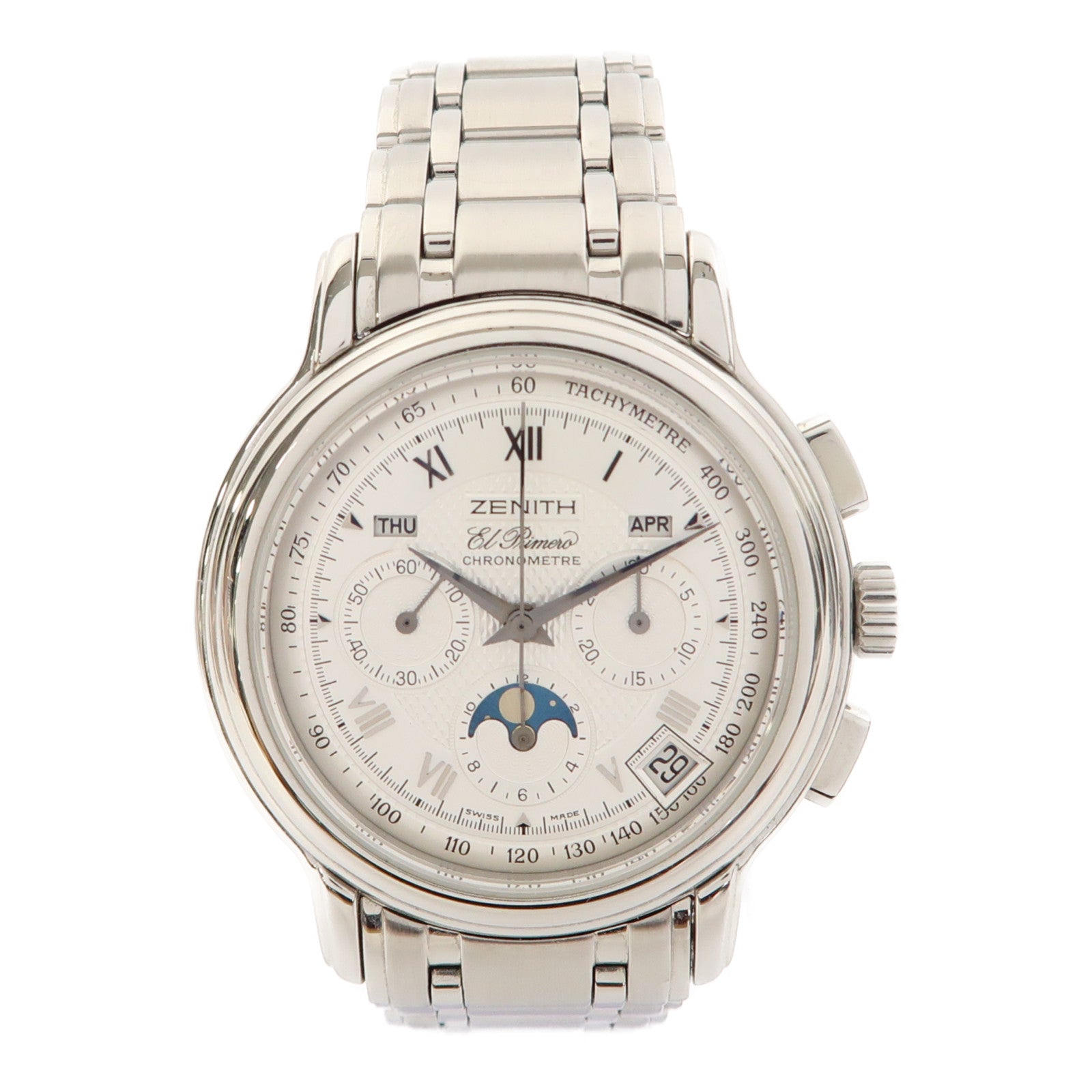 ZENITH El Primero Chronomaster不鏽鋼手錶自動機芯銀色