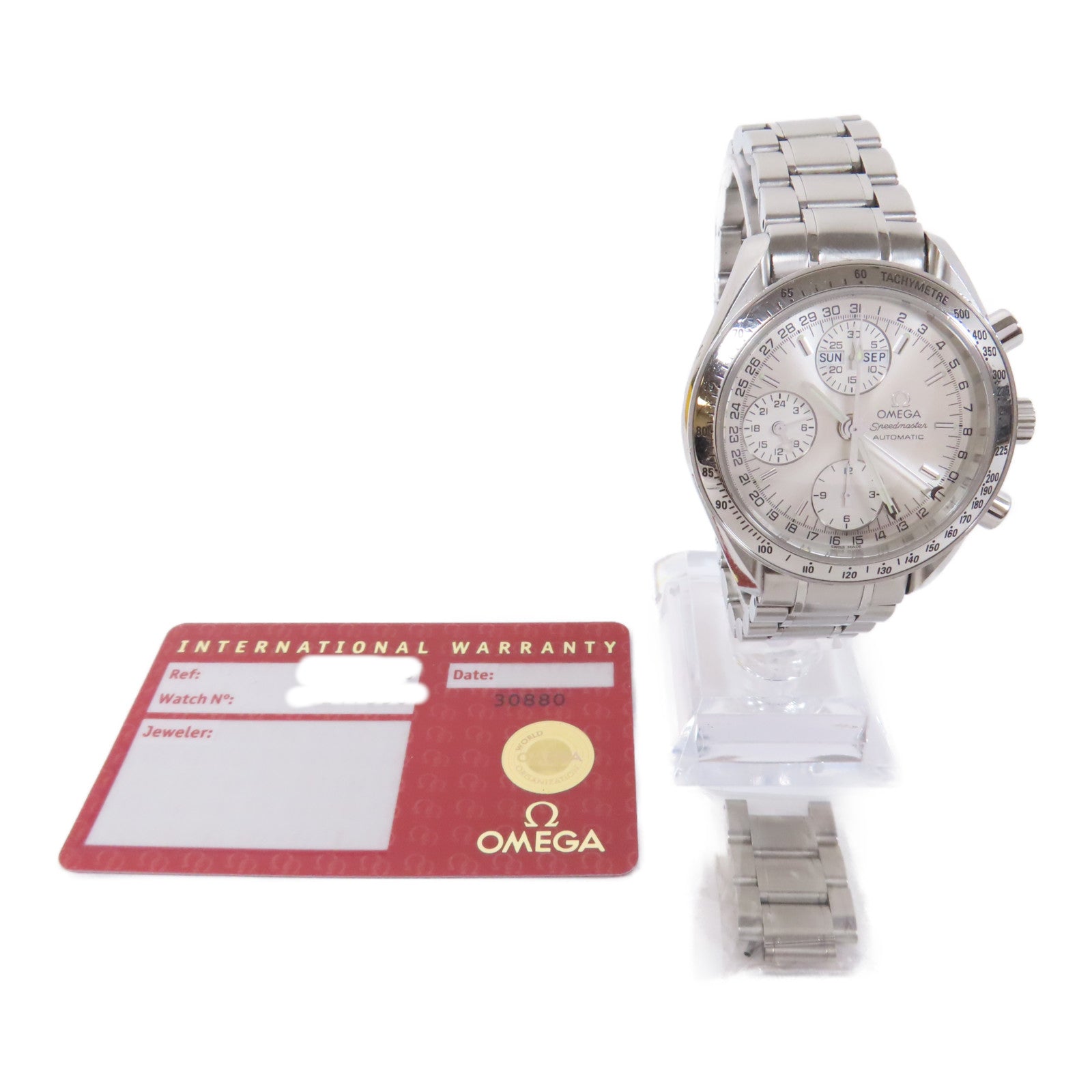 OMEGA Speedmaster Day Date不鏽鋼手錶自動機芯銀色