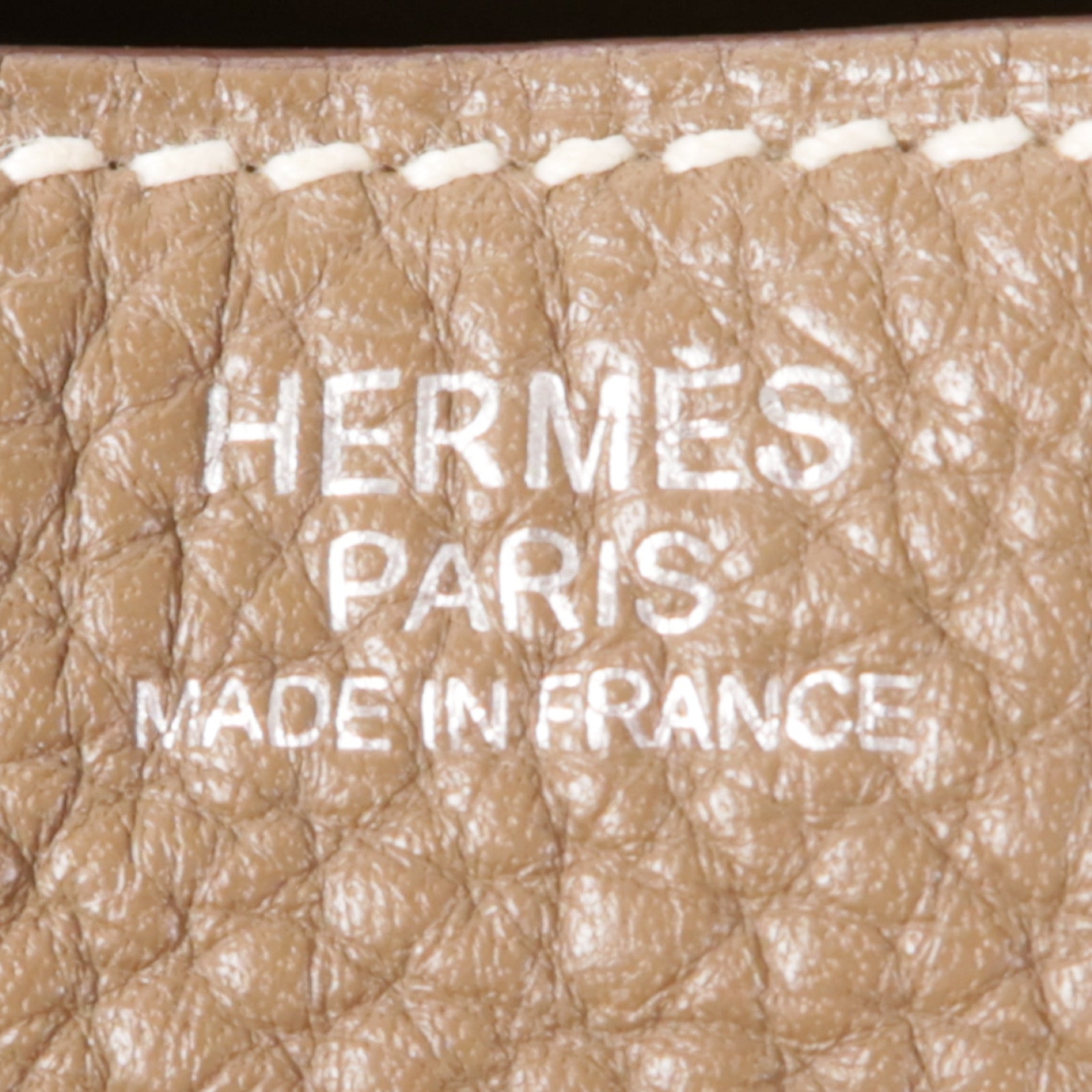 HERMES Togo皮革Lindy 30銀扣手挽肩背兩用袋Etoupe