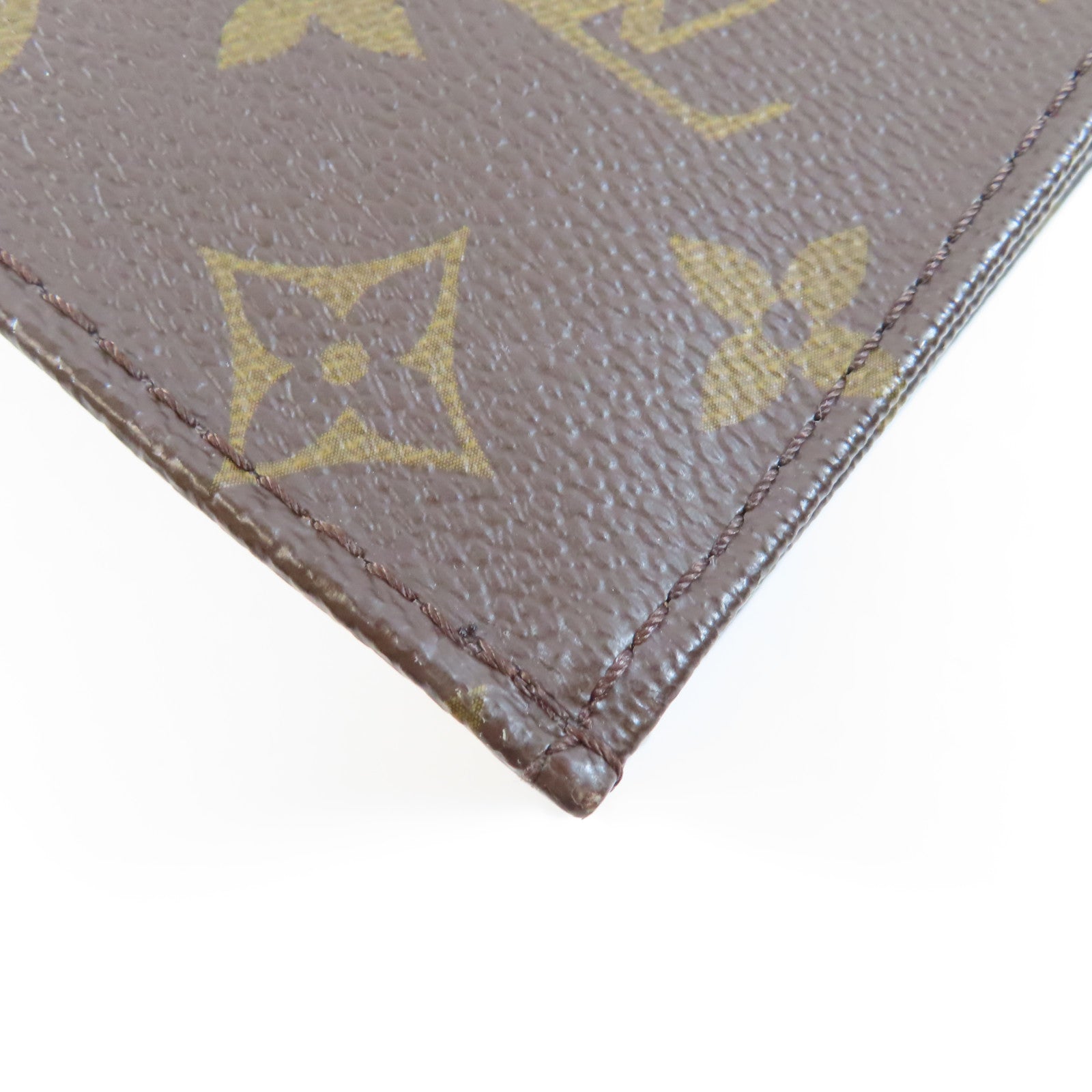 LOUIS VUITTON Monogram Petit Sac Plat金扣手挽肩背兩用袋棕色