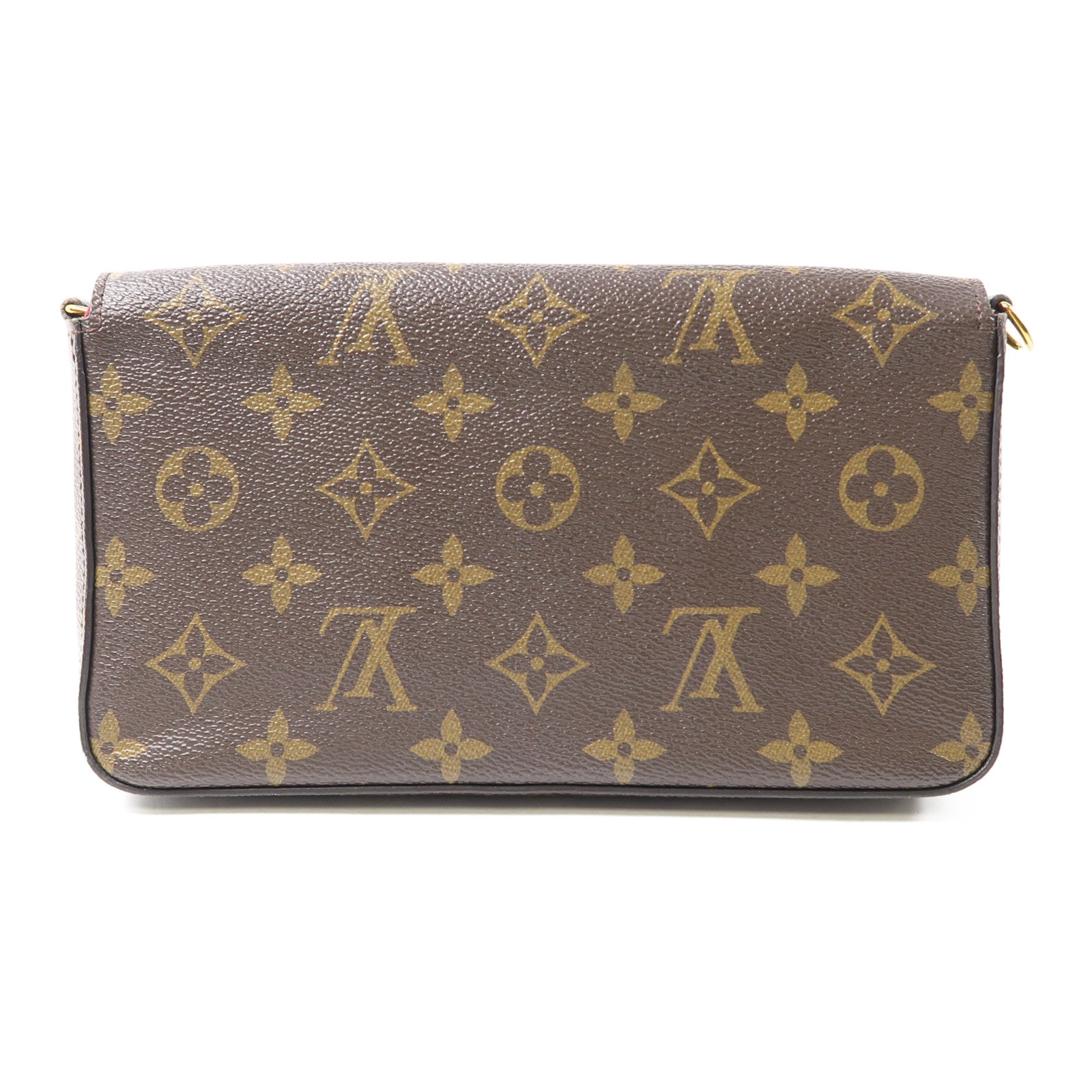 LOUIS VUITTON Monogram Pochette Felicy金扣肩背袋啡色