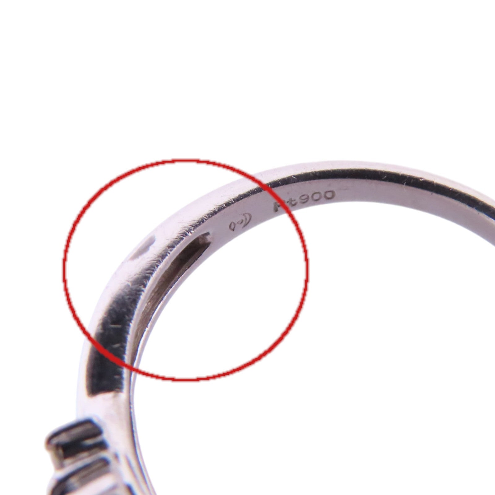 JEWELRY 【激減優惠】PT900鉑金/鑽石Diamond Ring戒指US#5.25