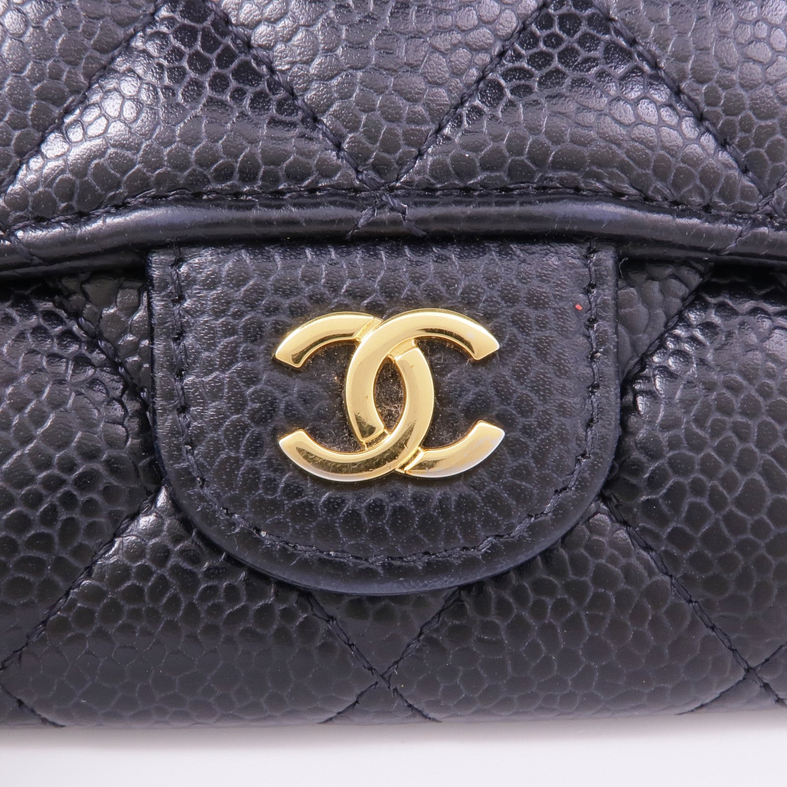 CHANEL 牛皮皮革Card Case金扣卡片套