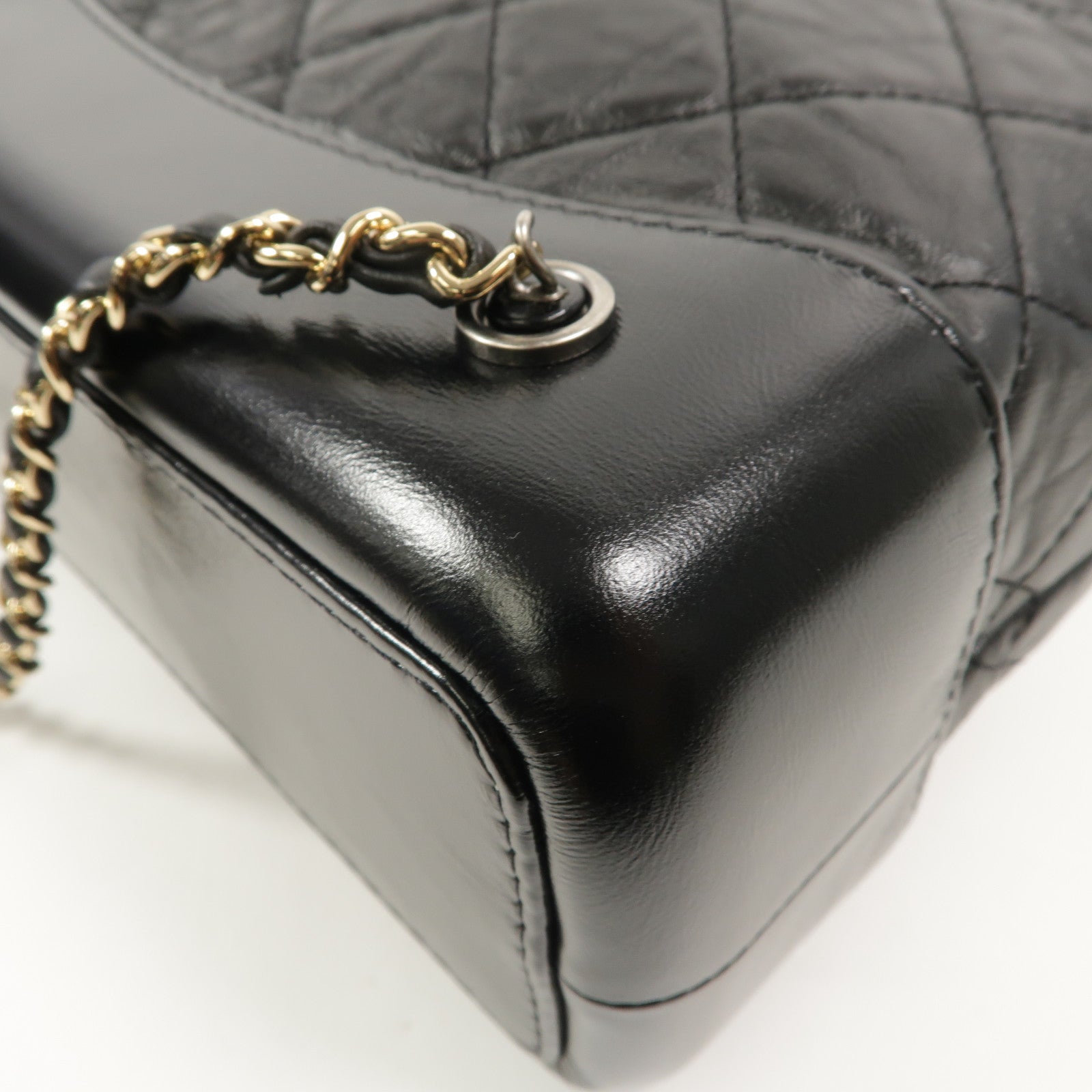 CHANEL 牛皮皮革Gabrielle BackPack鏈帶背包