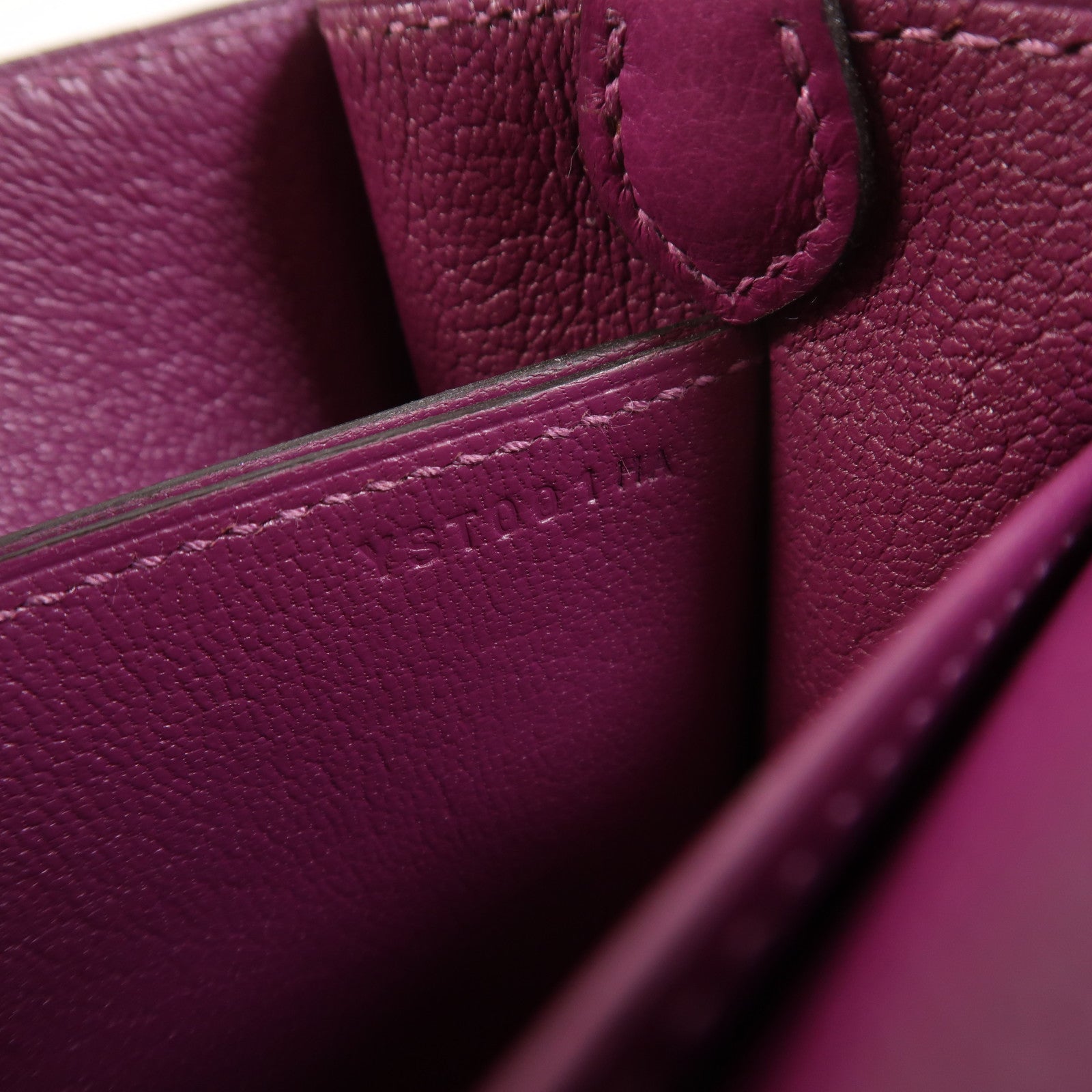 HERMES Evercolor皮革Roulis Mini銀扣肩背袋Anemone