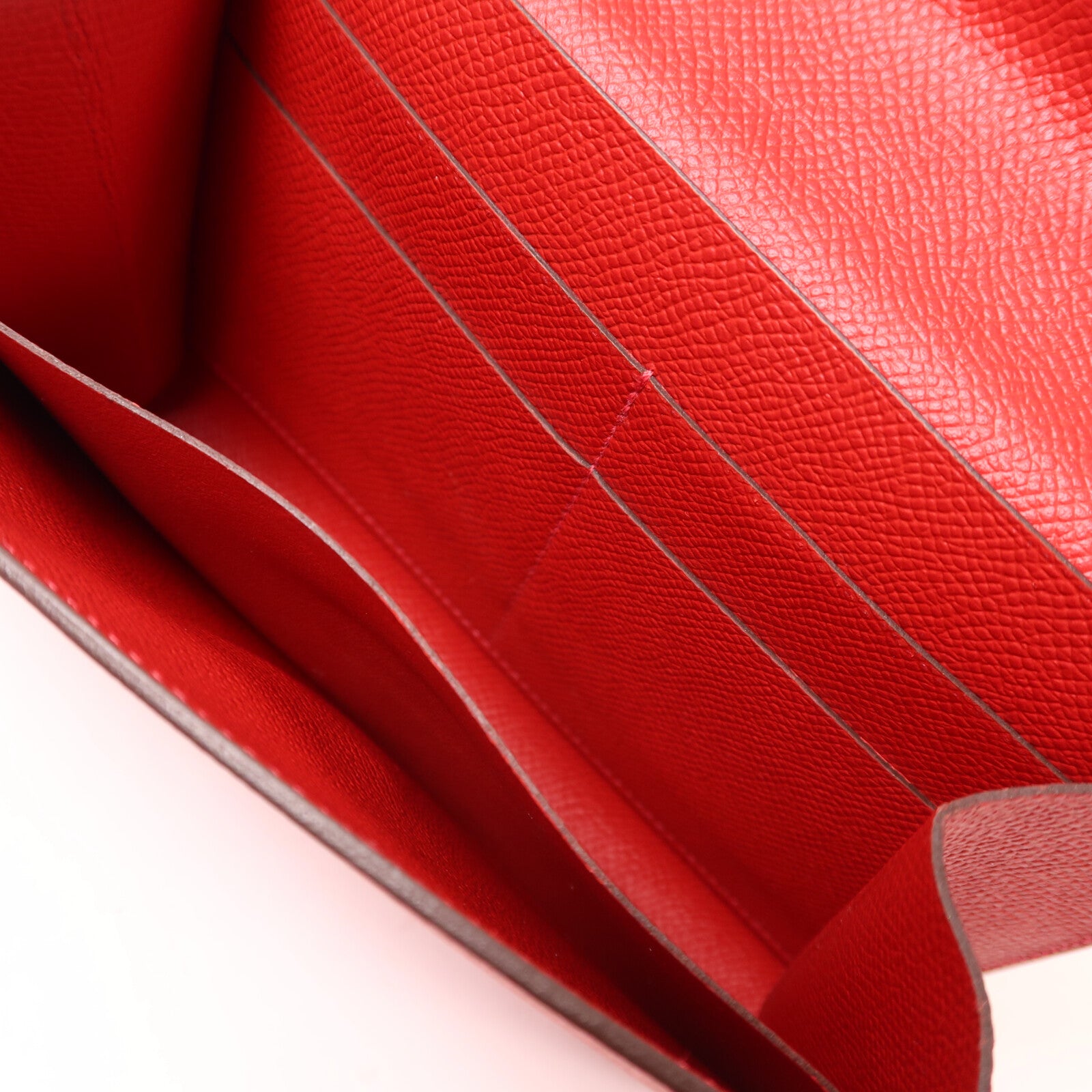 HERMES Epsom皮革Clic 16肩背袋Rouge Casaque