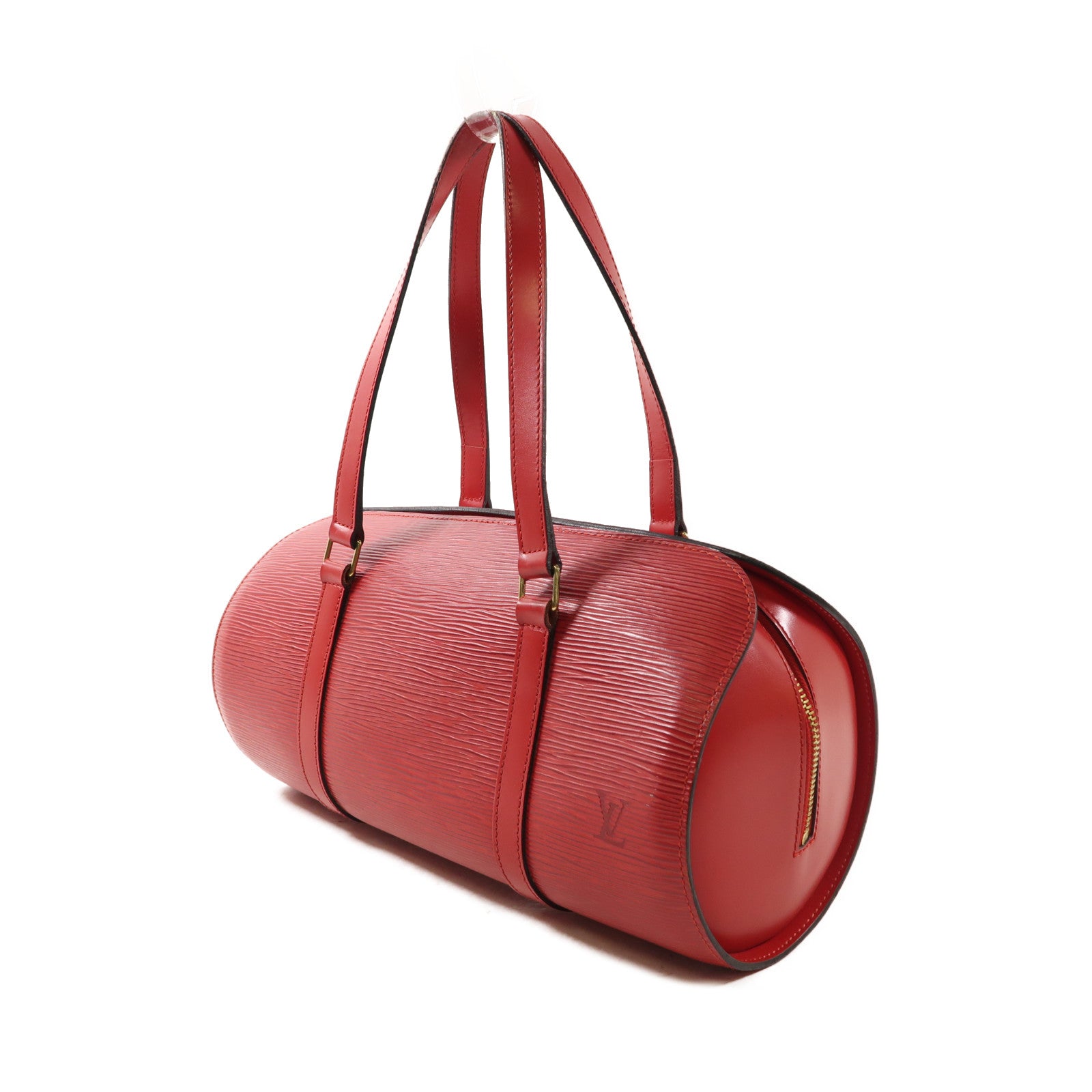 LOUIS VUITTON Epi Sufflo金扣肩背袋紅色