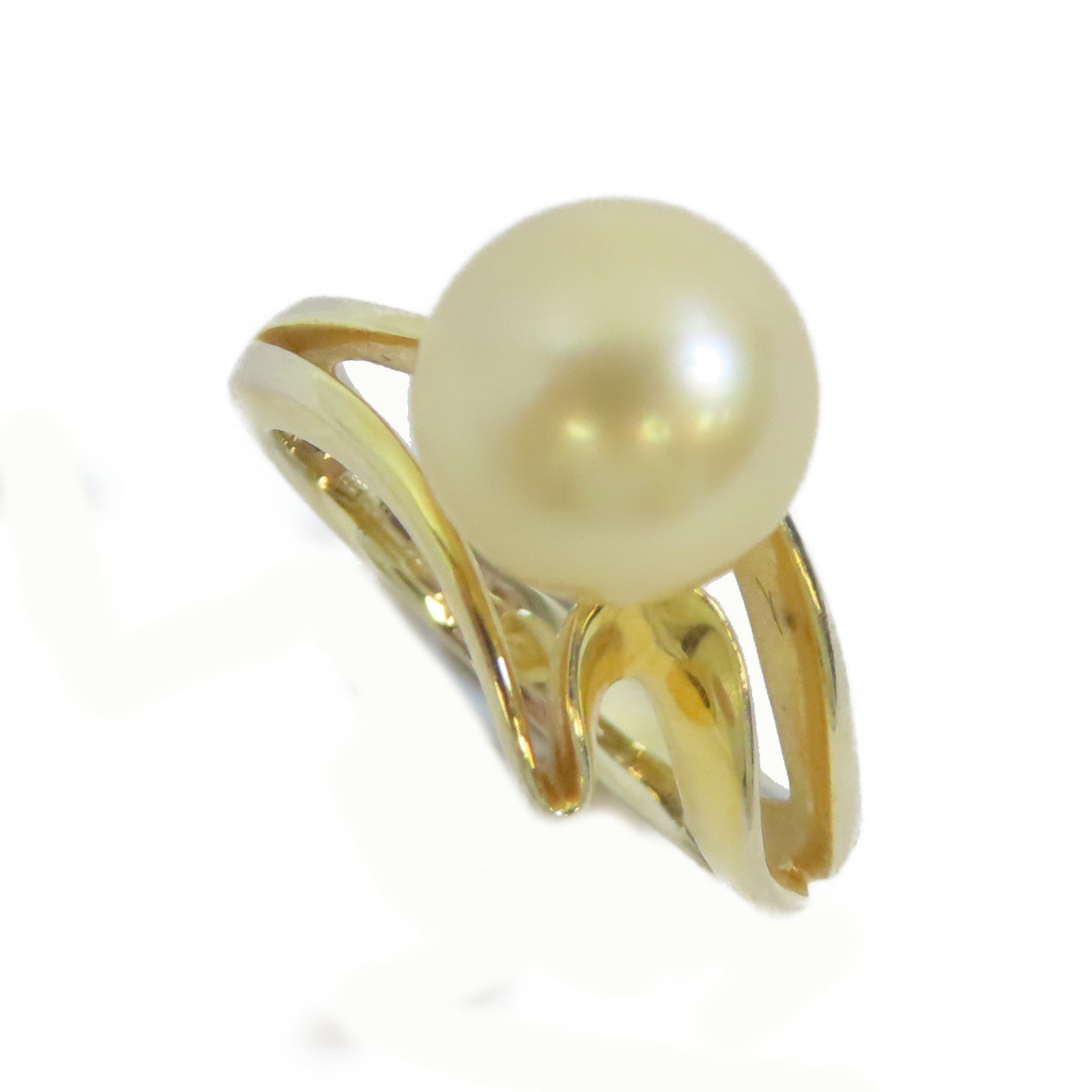 JEWELRY 18K黃金Pearl Ring珍珠戒指US#6