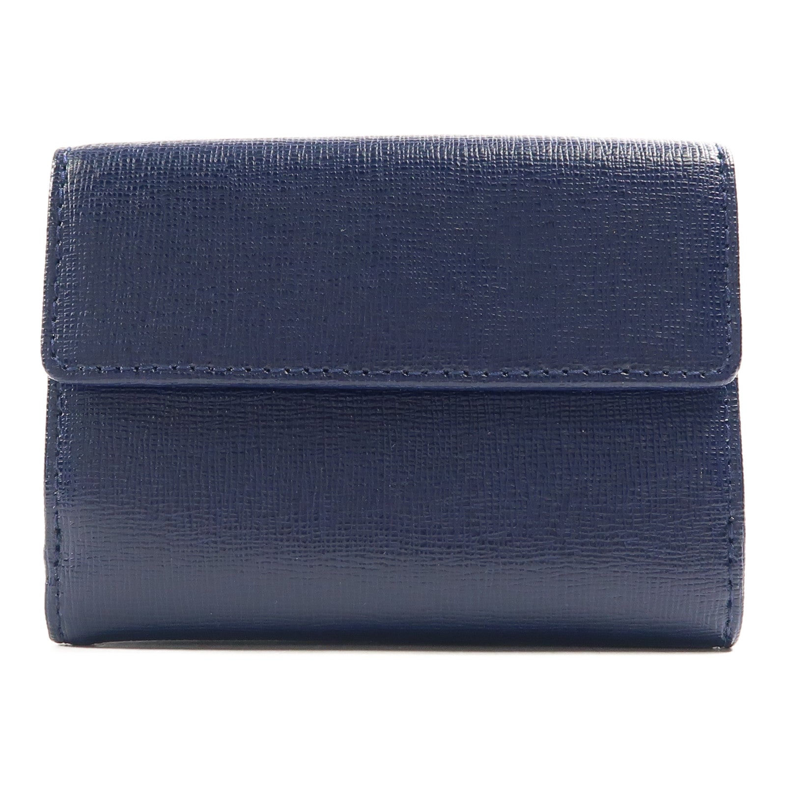 Furla 牛皮皮革Wallet金扣錢包藍色