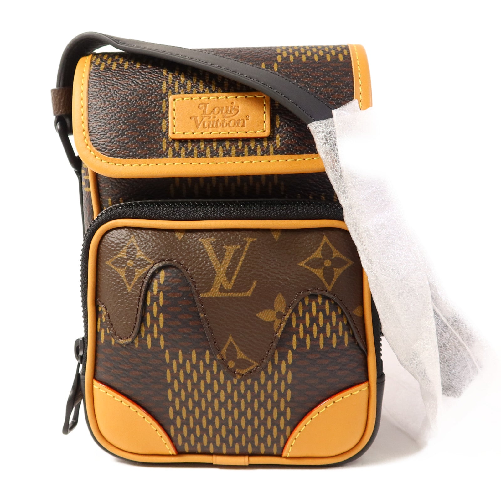 LOUIS VUITTON Damier Giant/Monogram LV x Nigo Nano Amazone肩背袋