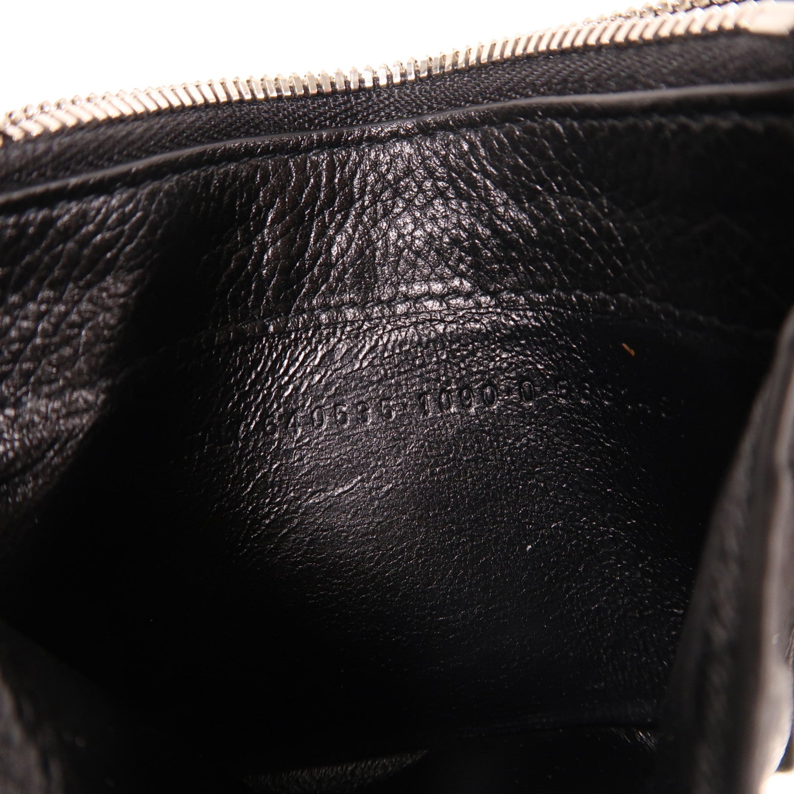BALENCIAGA 牛皮皮革Card Case銀扣卡片套黑色