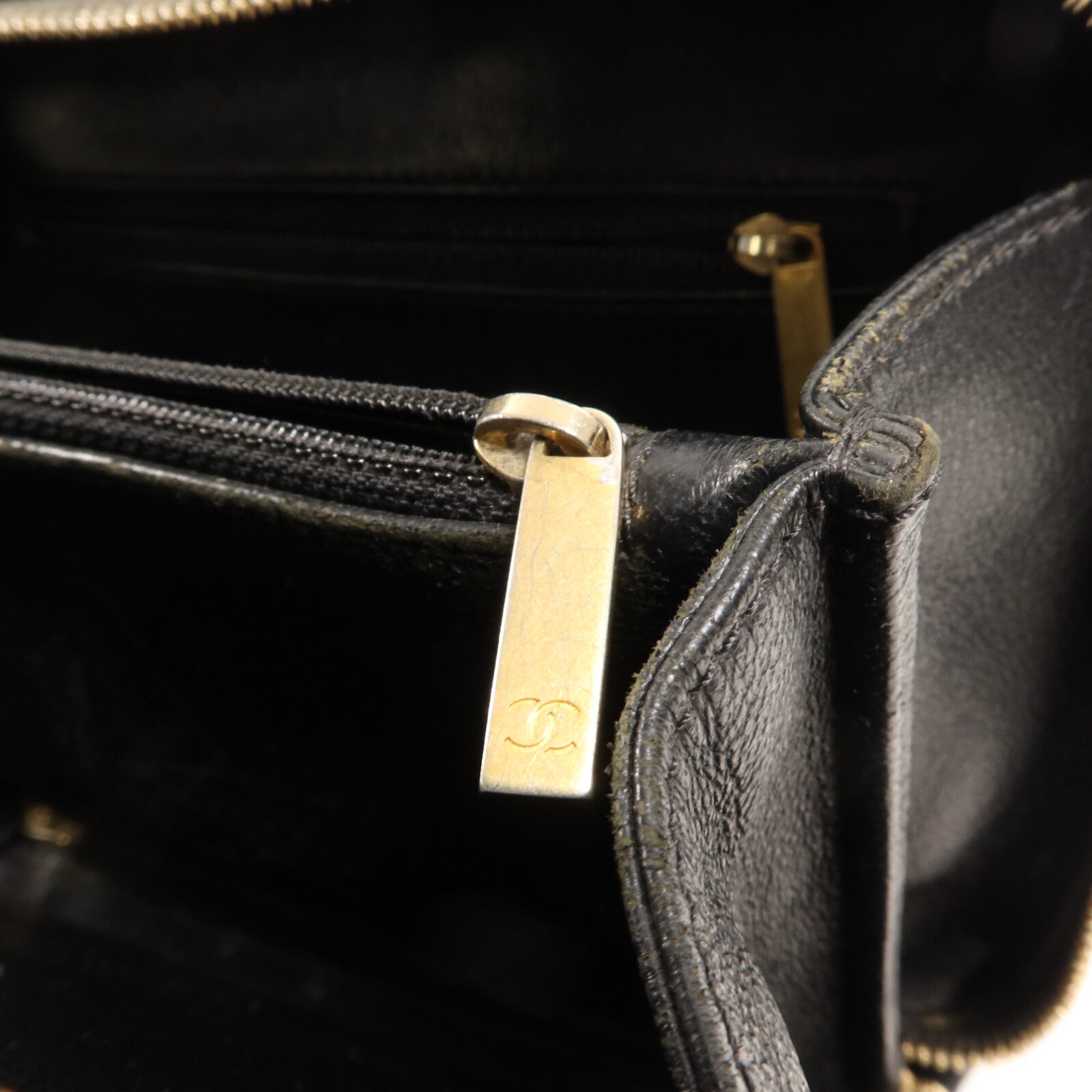 CHANEL 牛皮皮革Vanity Case手挽肩背兩用袋