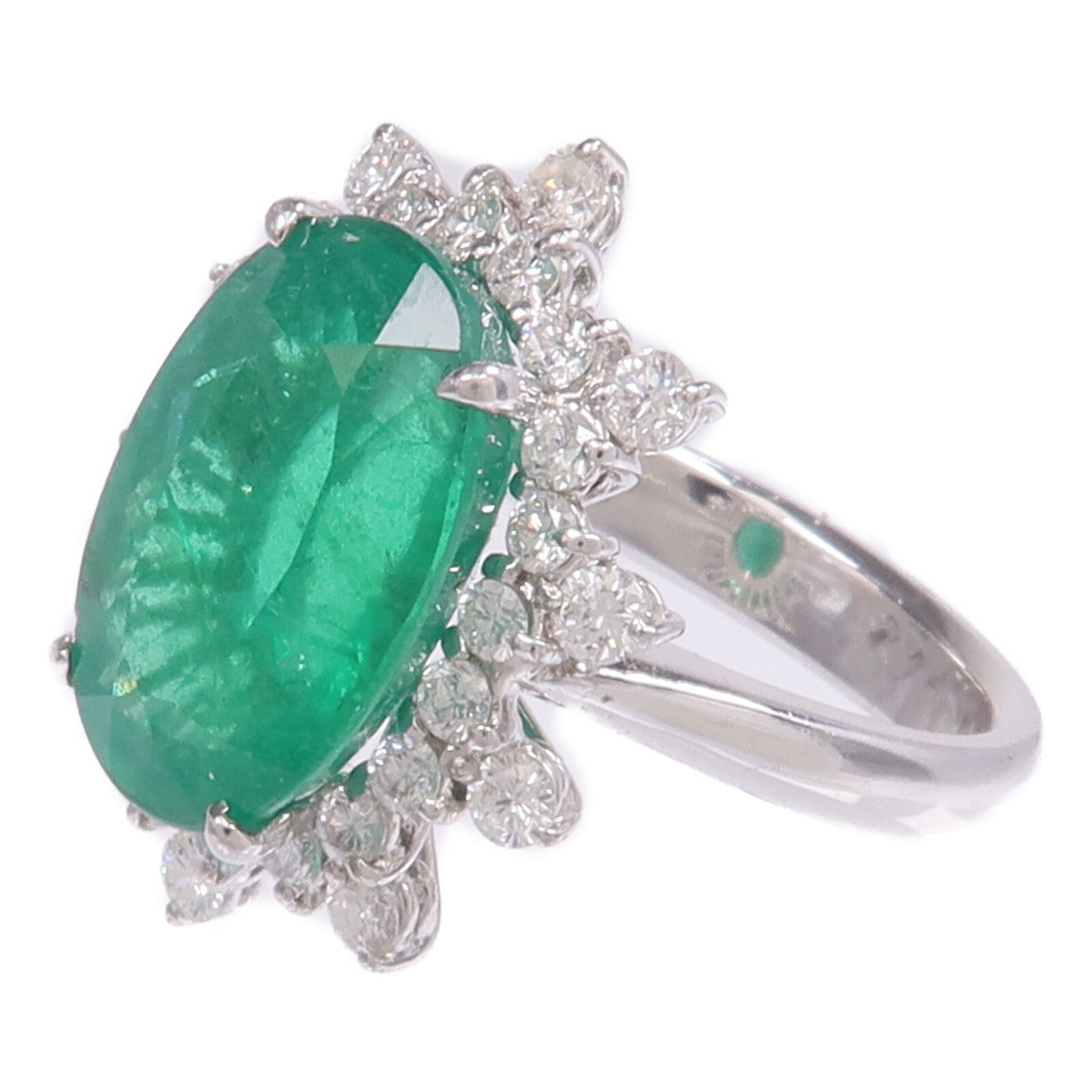 JEWELRY 18K白金Color Stone Diamond Ring彩色寶石/鑽石戒指US#5.5
